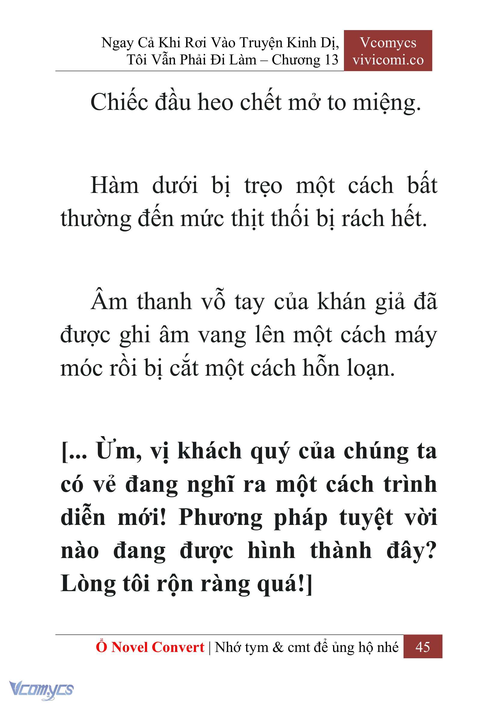 [Novel] Ngay Cả Khi Rơi Vào Truyện Kinh Dị, Tôi Vẫn Phải Đi Làm Chap 13 - Trang 2