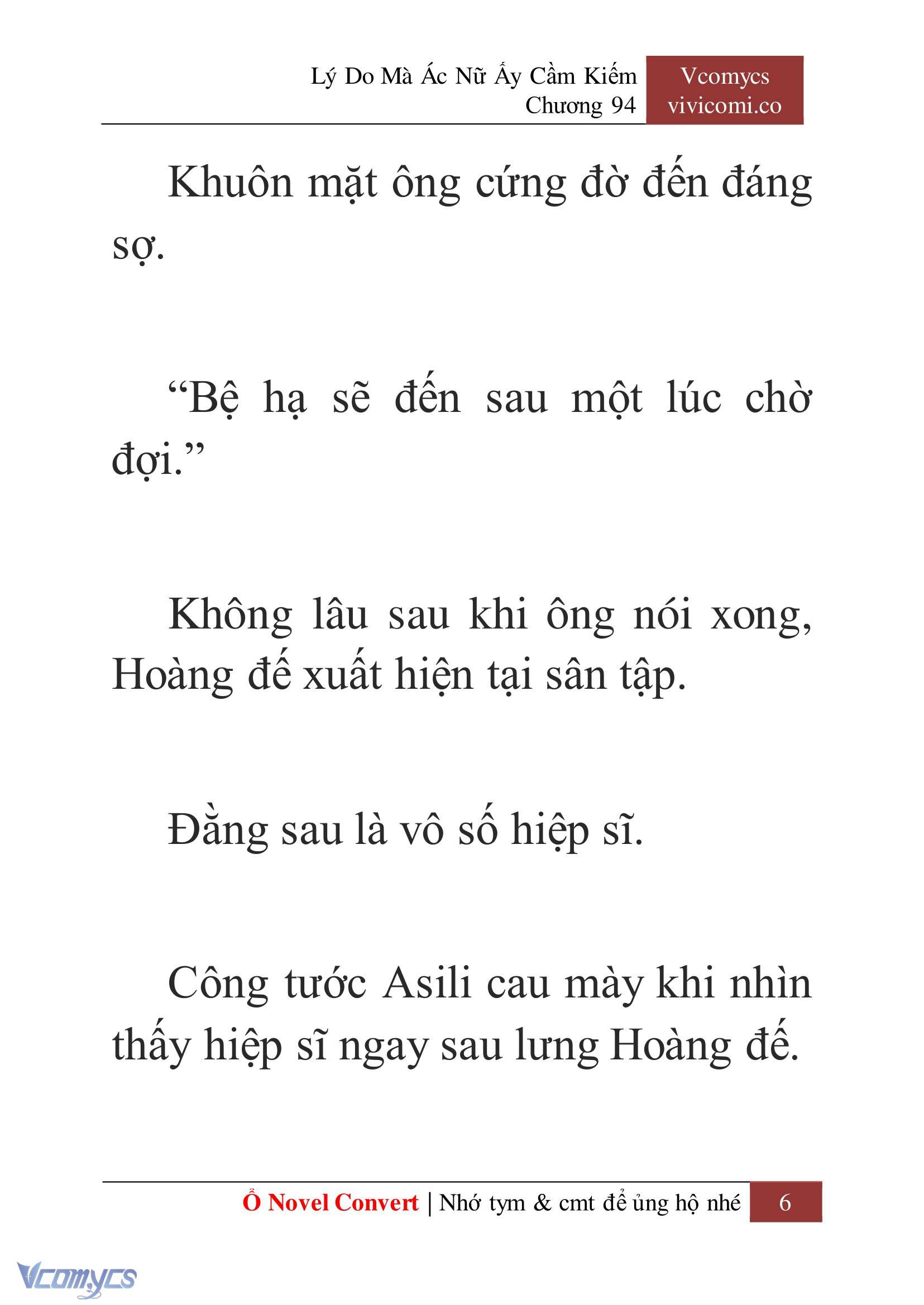 [Novel] Lý Do Mà Ác Nữ Ấy Cầm Kiếm Chap 94 - Trang 2
