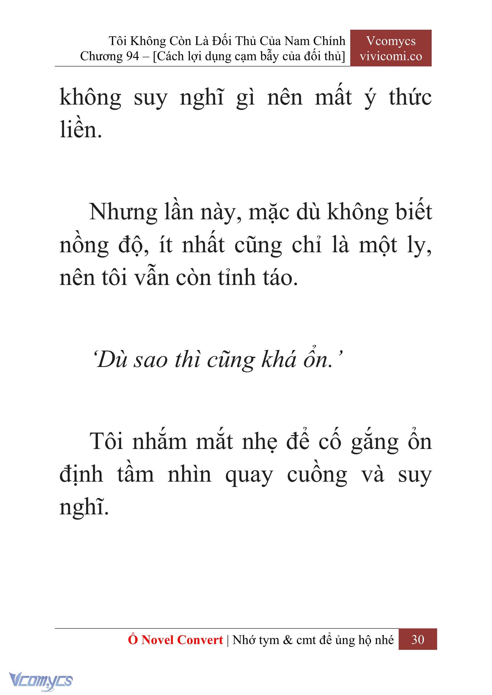 [Novel] Tôi Không Còn Là Đối Thủ Của Nam Chính Chap 94 - Trang 2