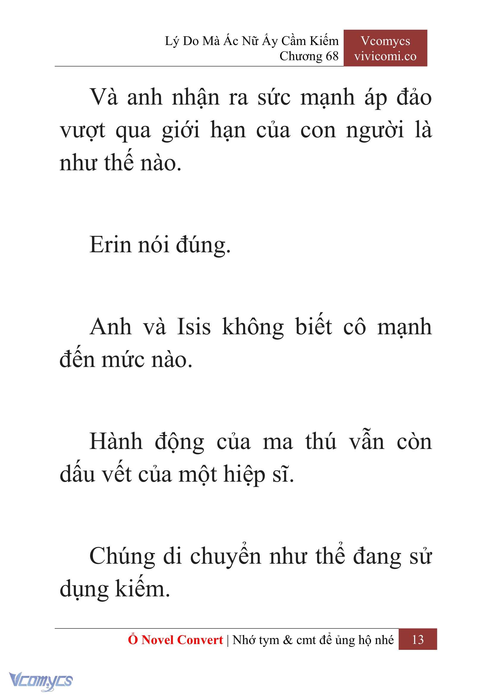 [Novel] Lý Do Mà Ác Nữ Ấy Cầm Kiếm Chap 68 - Trang 2
