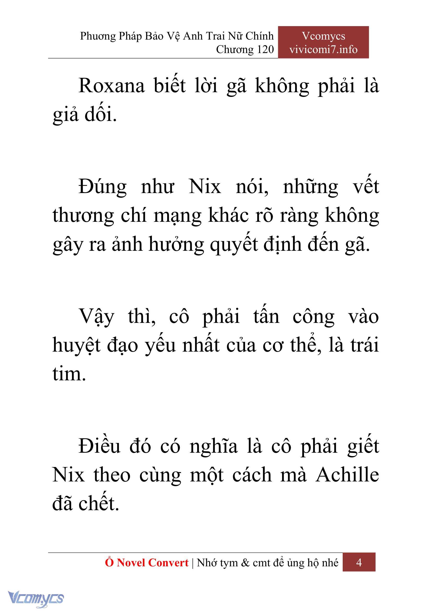 [Novel] Phương Pháp Bảo Vệ Anh Trai Nữ Chính Chap 120 - Trang 2
