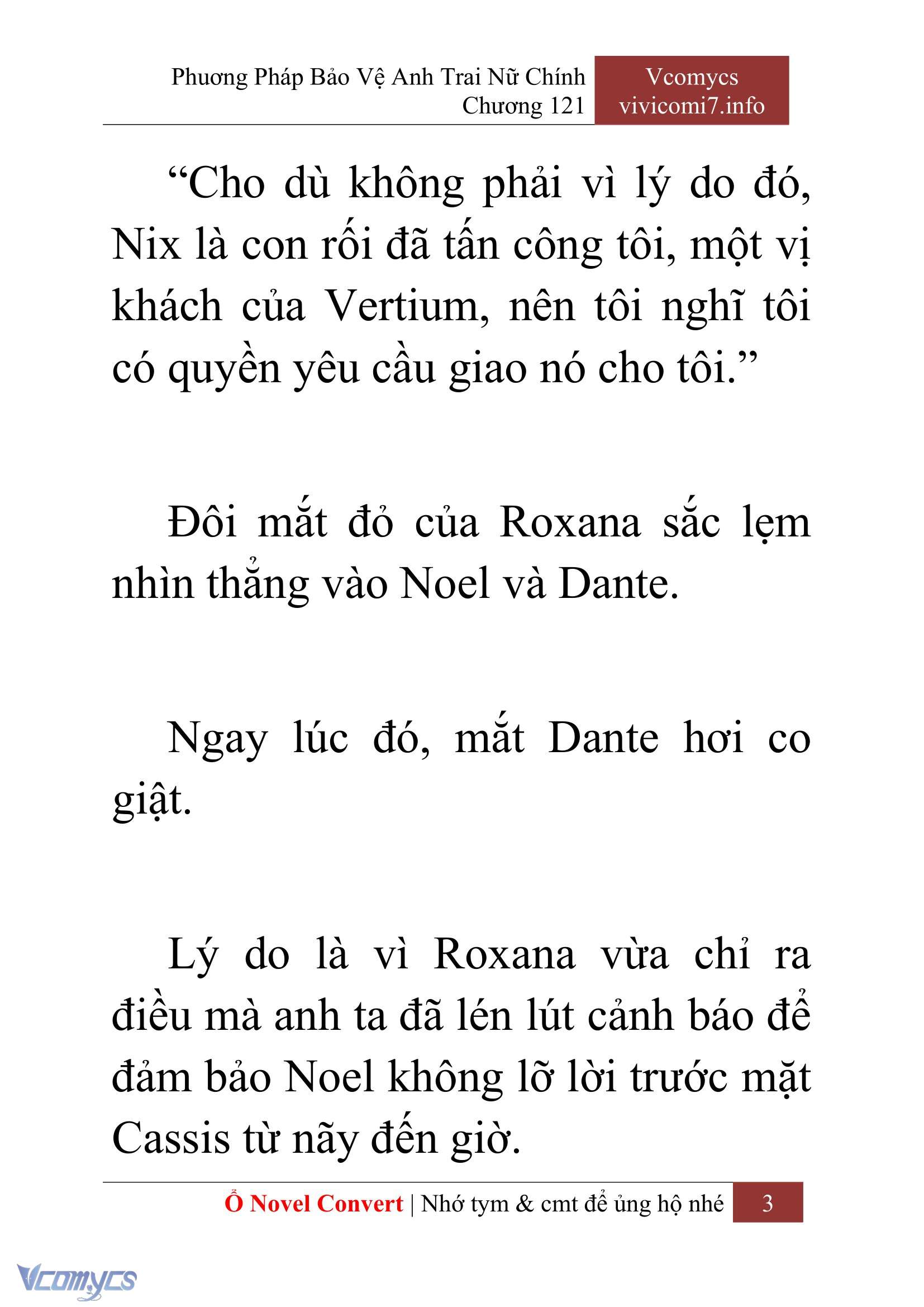 [Novel] Phương Pháp Bảo Vệ Anh Trai Nữ Chính Chap 121 - Trang 2