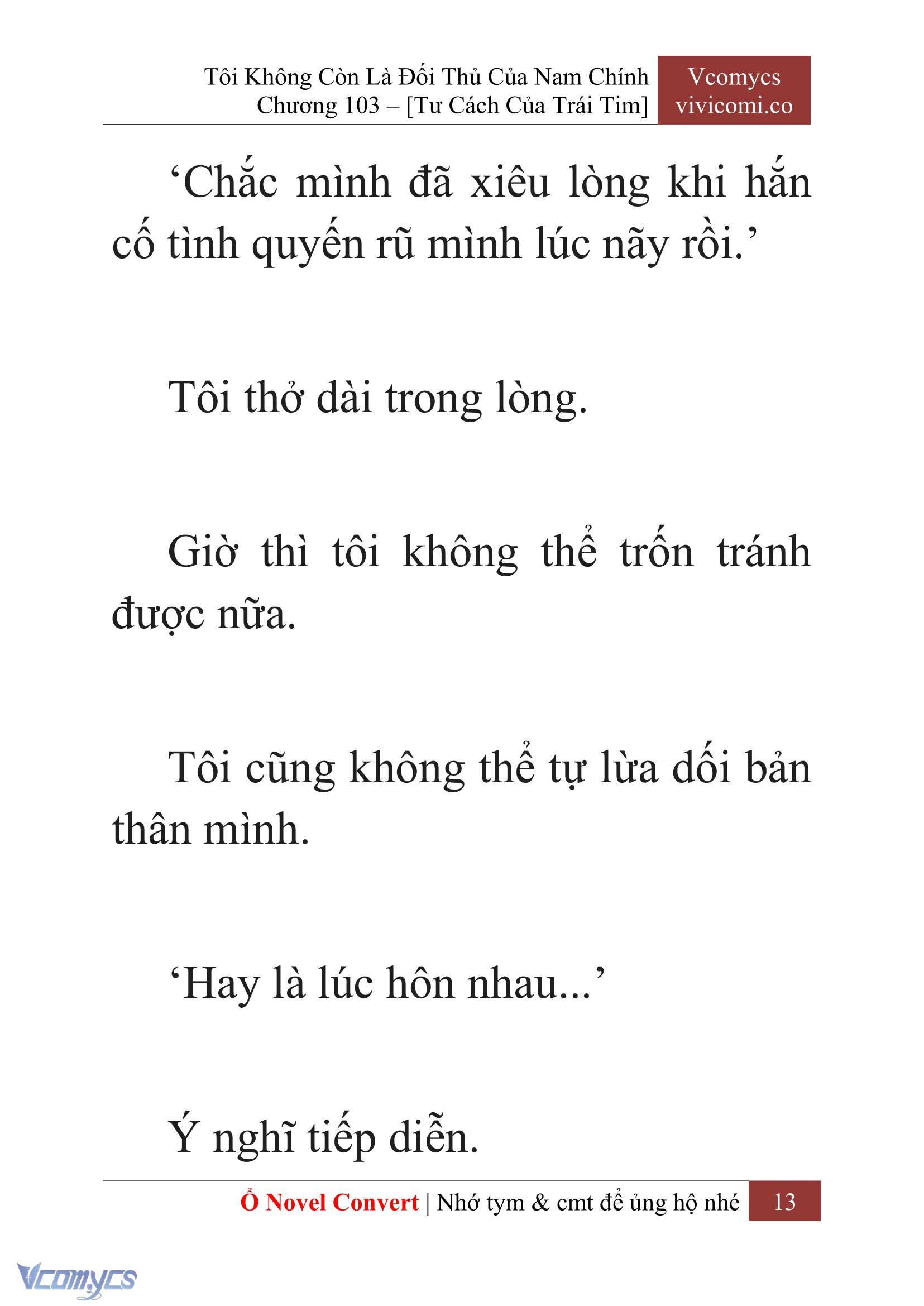 [Novel] Tôi Không Còn Là Đối Thủ Của Nam Chính Chap 103 - Trang 2