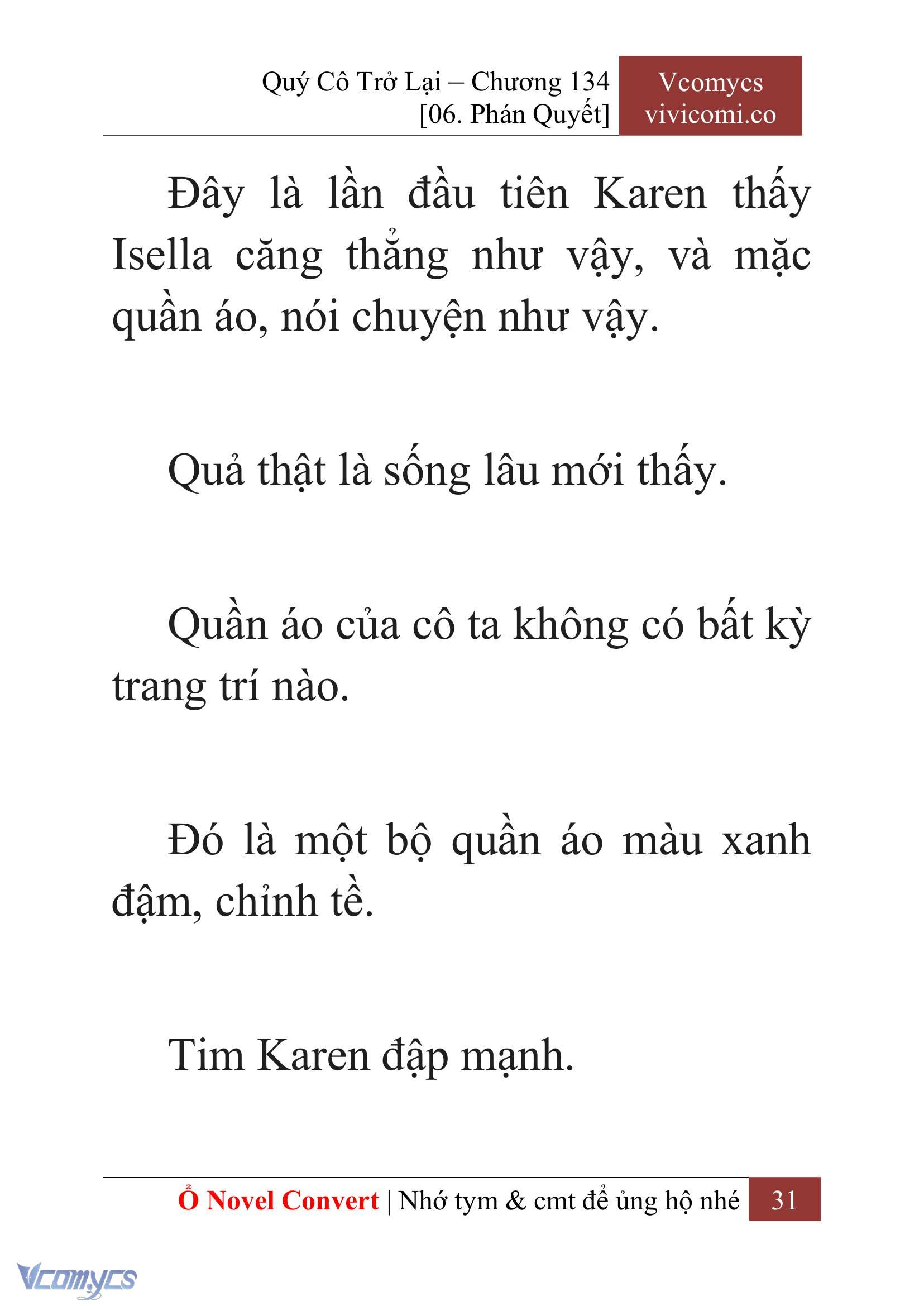 [Novel] Quý Cô Trở Lại Chap 134 - Trang 2