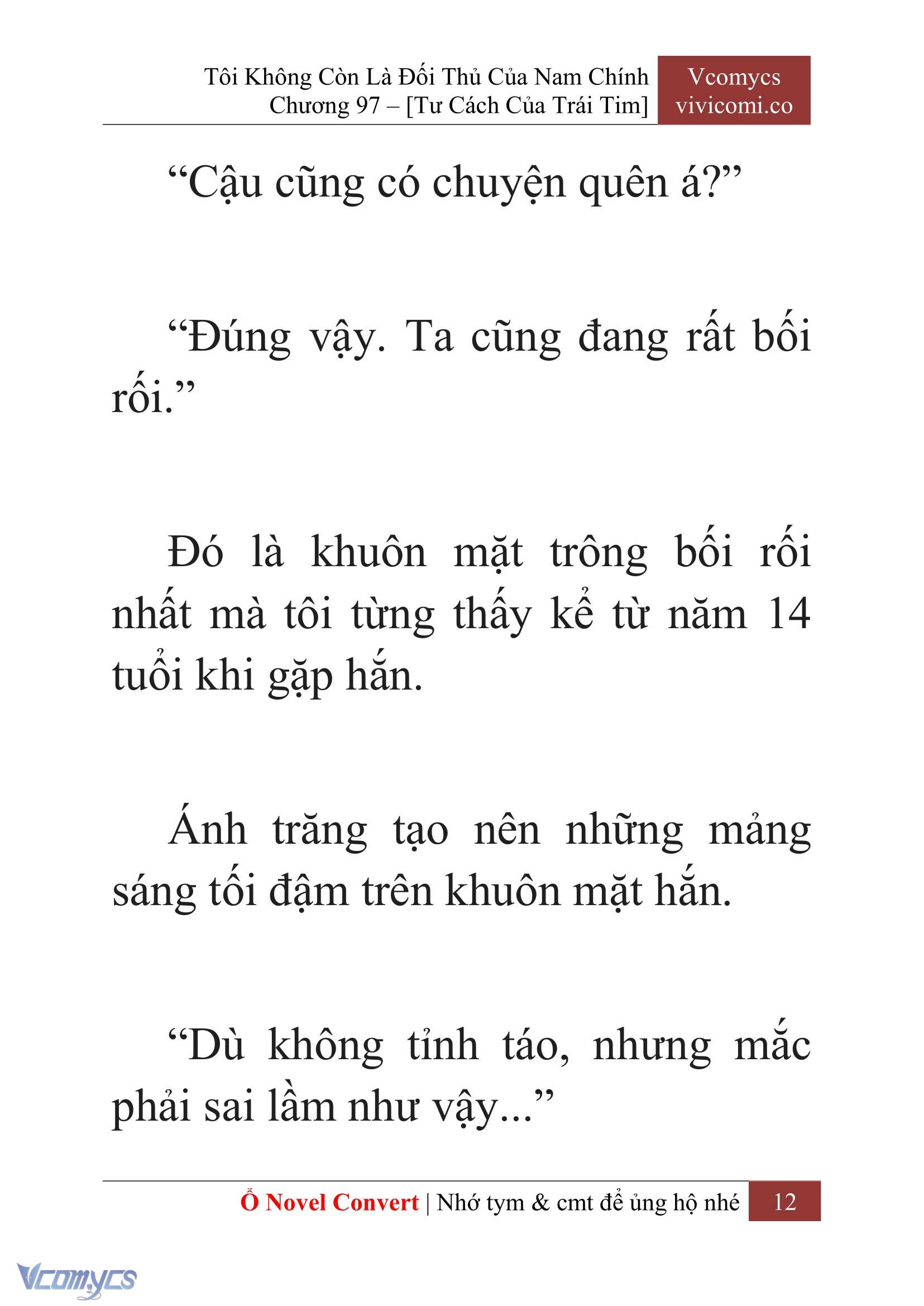 [Novel] Tôi Không Còn Là Đối Thủ Của Nam Chính Chap 97 - Trang 2