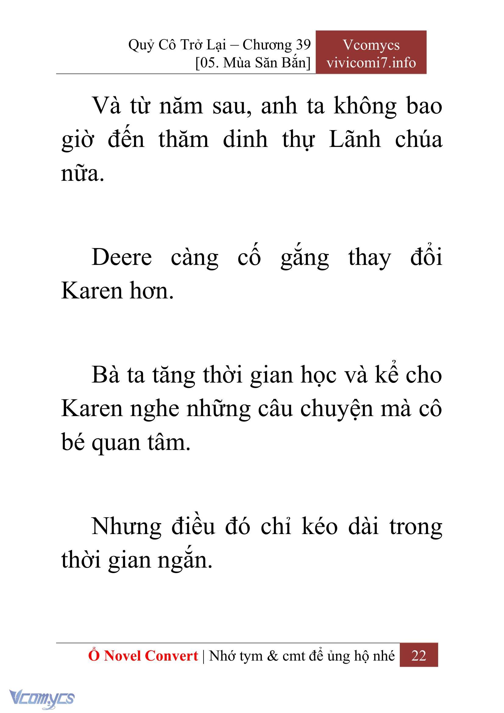 [Novel] Quý Cô Trở Lại Chap 39 - Trang 2
