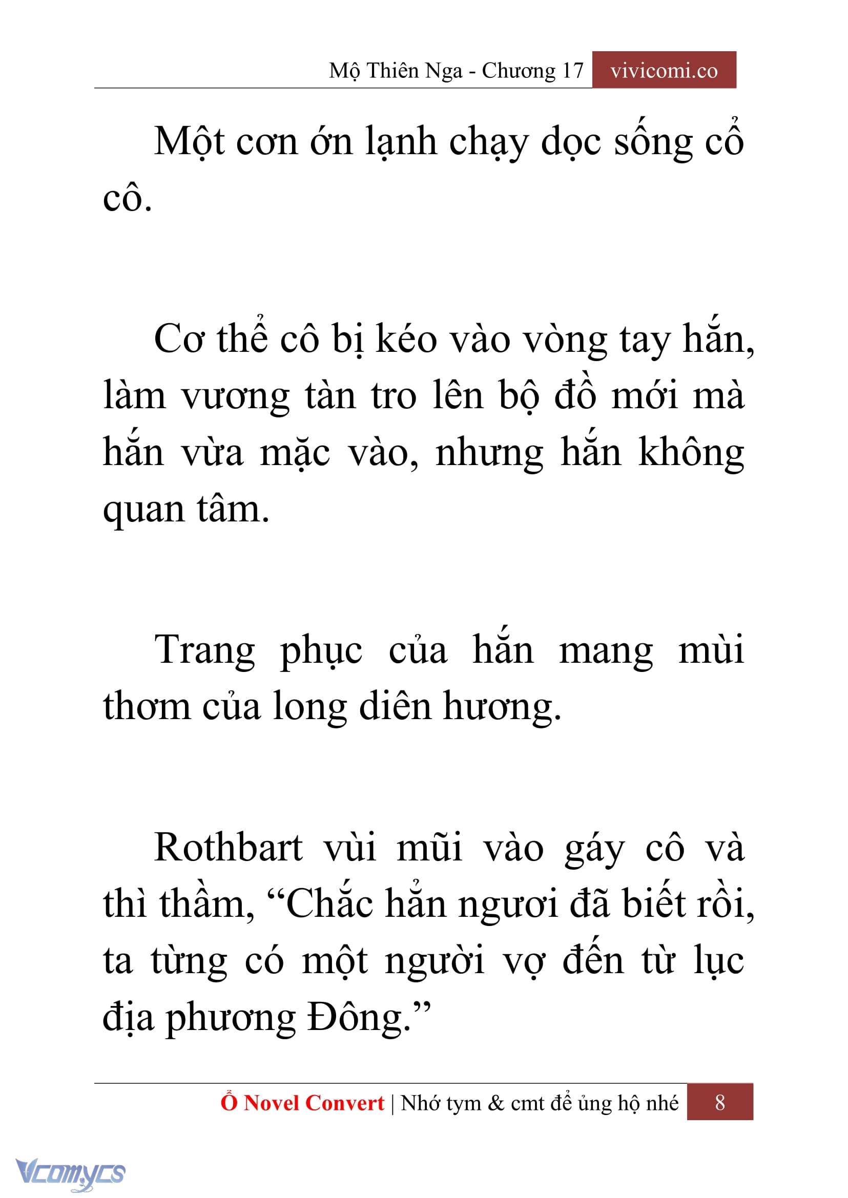 [Novel] Mộ Thiên Nga Chap 17 - Trang 2