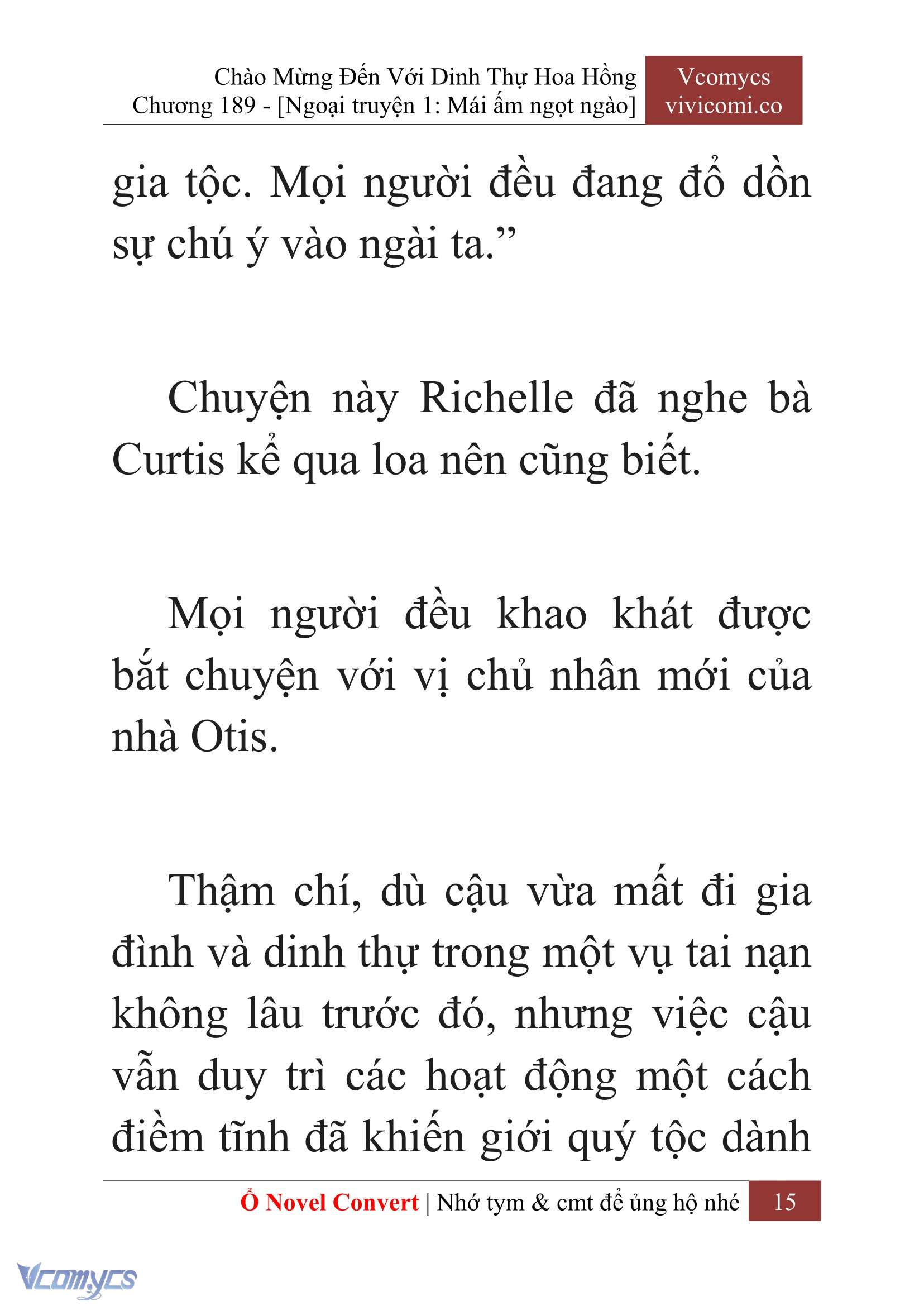 [Novel] Chào Mừng Đến Với Dinh Thự Hoa Hồng Chap 189 - Trang 2