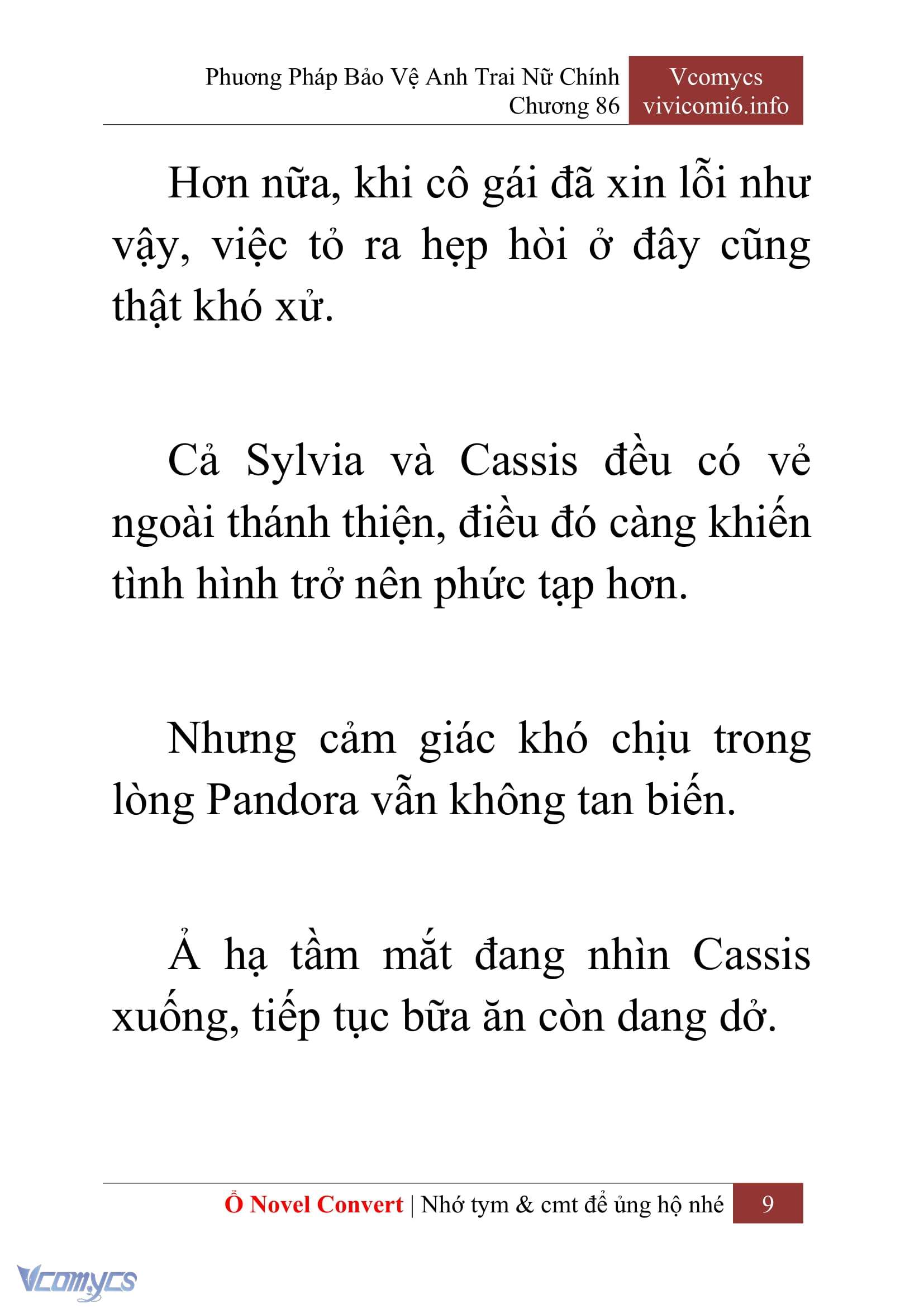 [Novel] Phương Pháp Bảo Vệ Anh Trai Nữ Chính Chap 86 - Trang 2