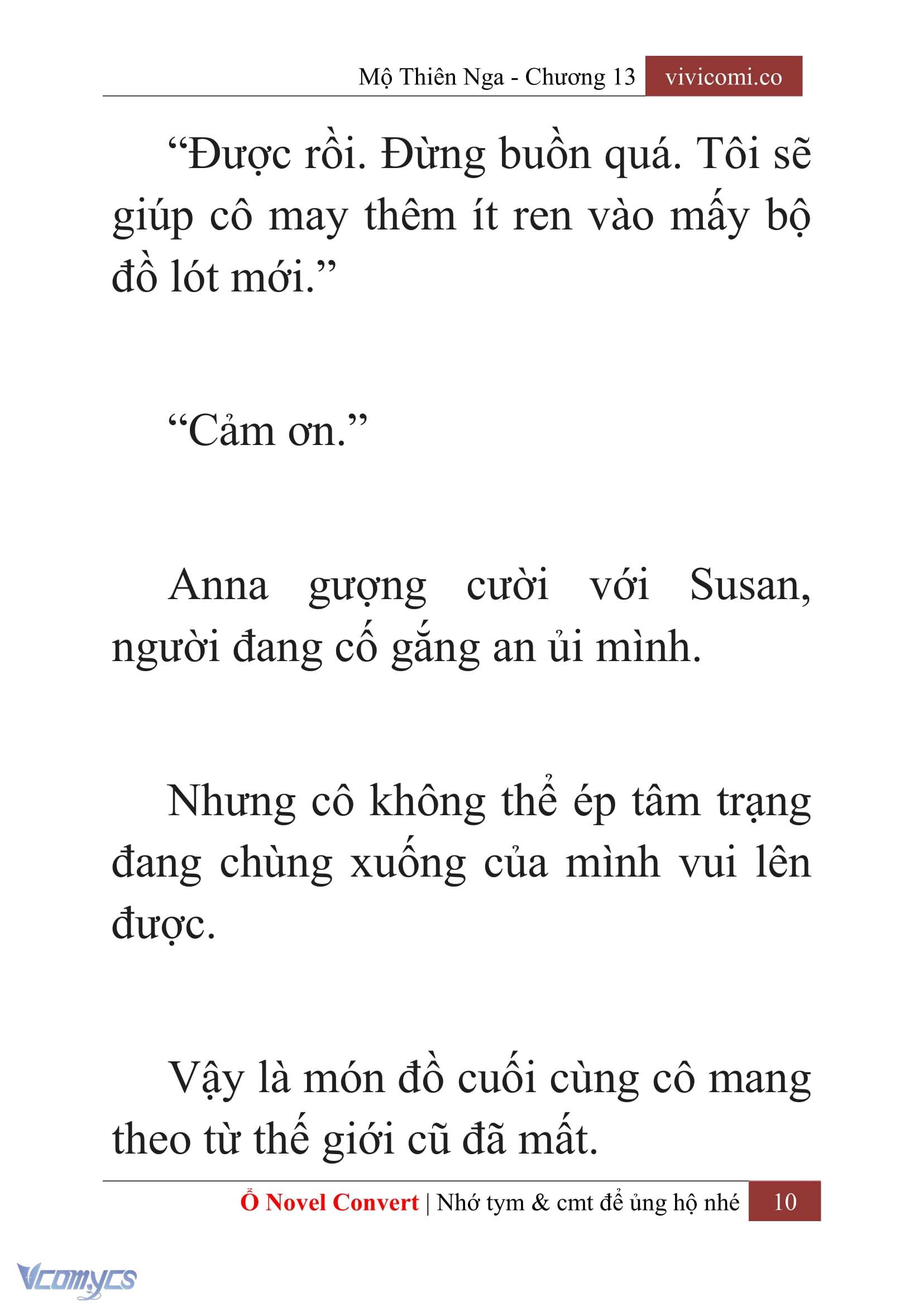 [Novel] Mộ Thiên Nga Chap 13 - Next Chap 14