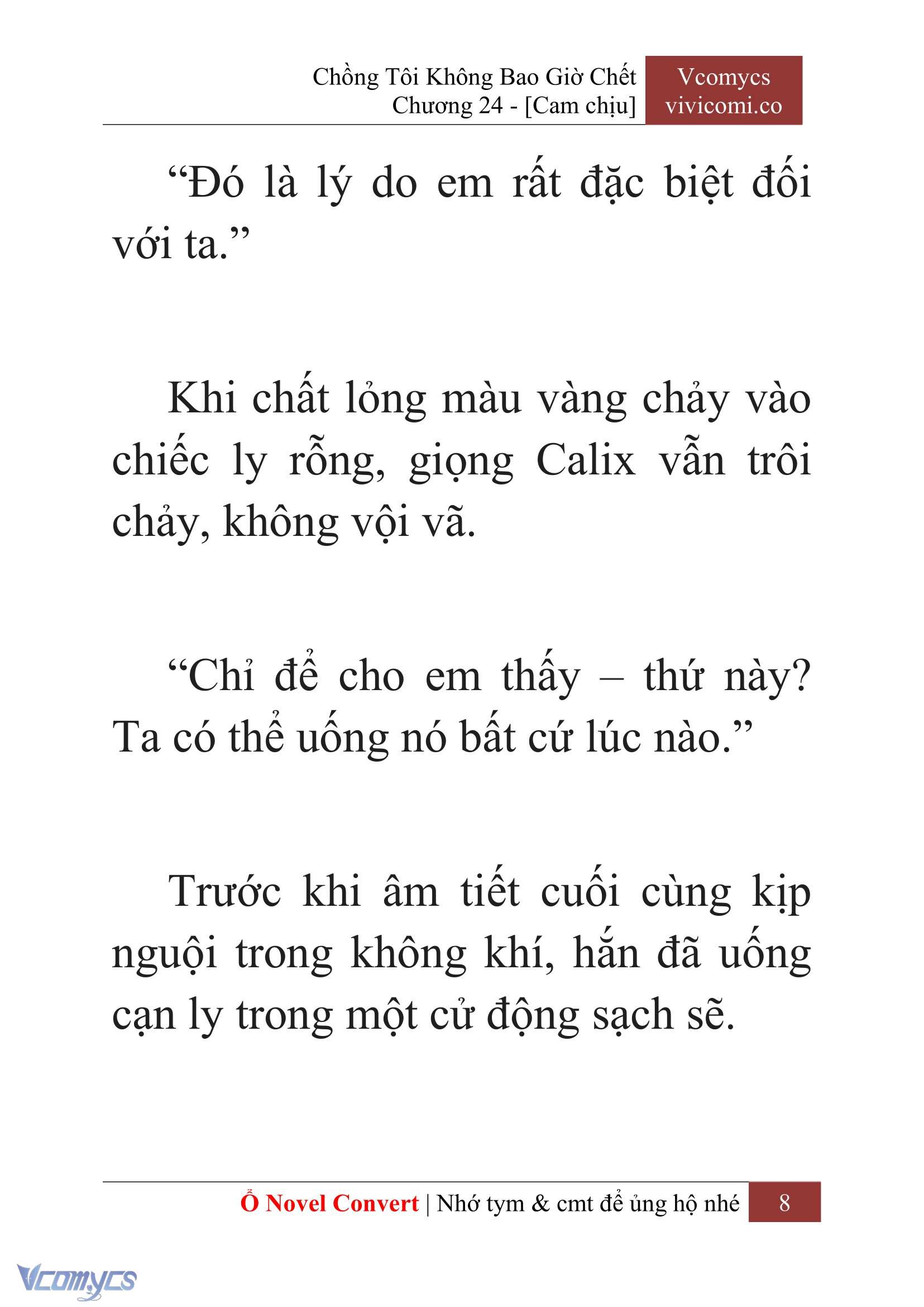 [Novel] Chồng Tôi Không Bao Giờ Chết Chap 24 - Trang 2