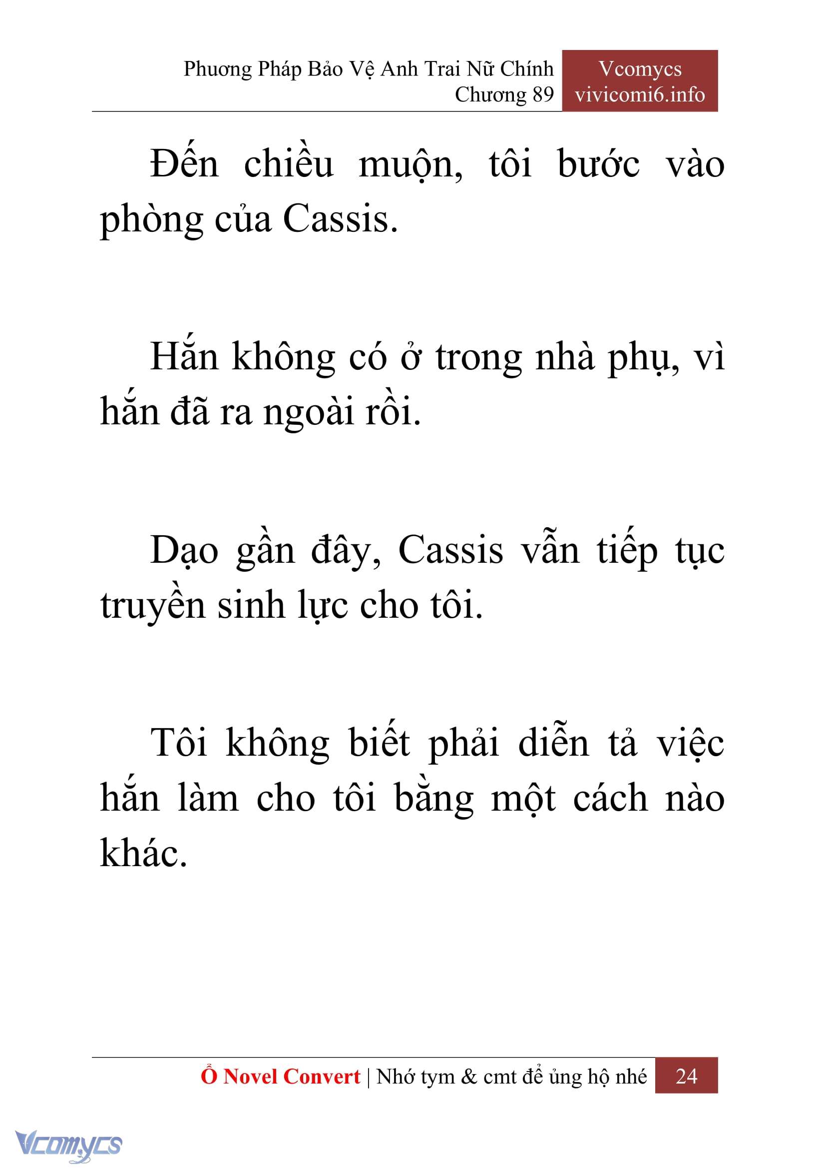 [Novel] Phương Pháp Bảo Vệ Anh Trai Nữ Chính Chap 89 - Trang 2