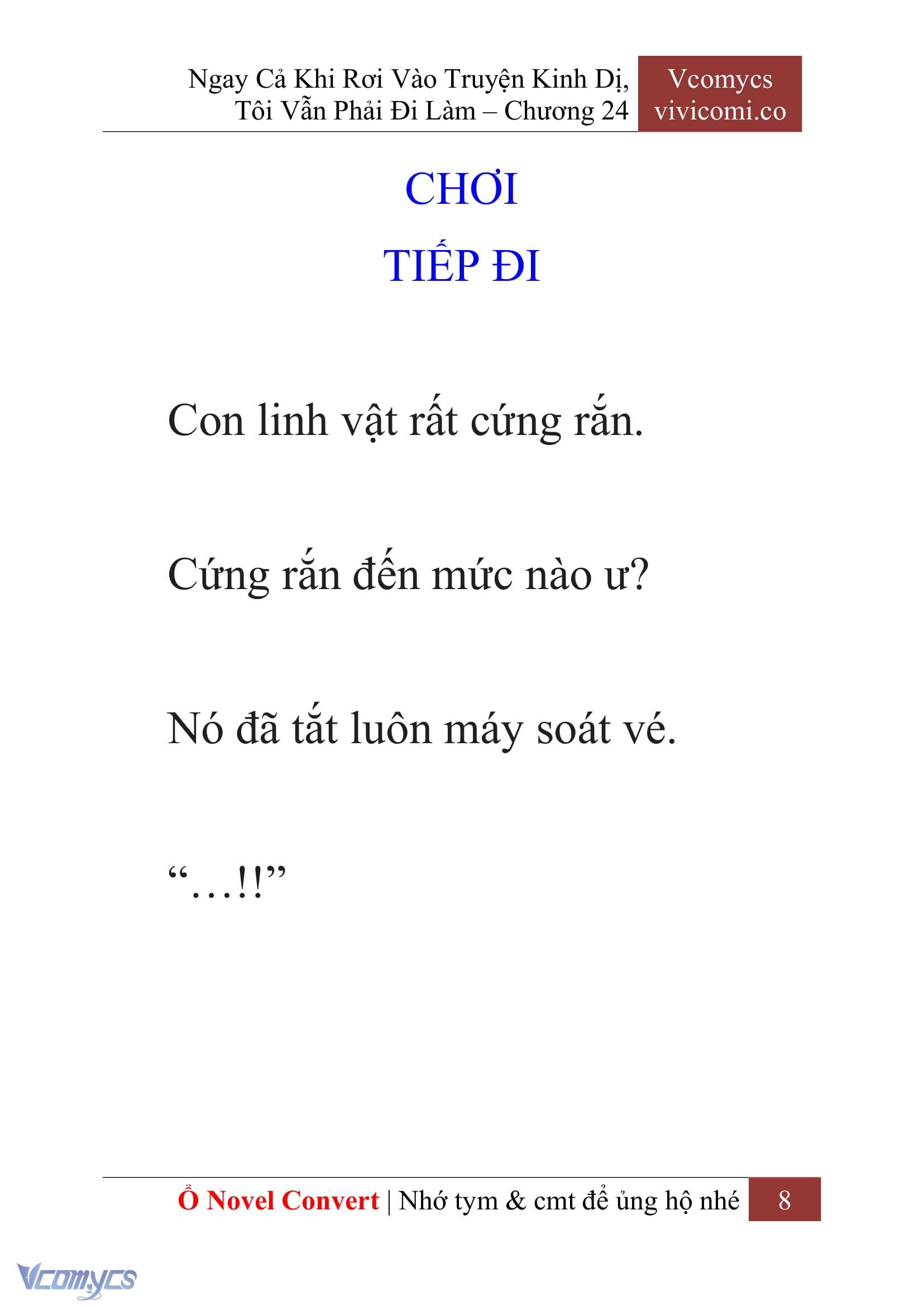 [Novel] Ngay Cả Khi Rơi Vào Truyện Kinh Dị, Tôi Vẫn Phải Đi Làm Chap 24 - Trang 2