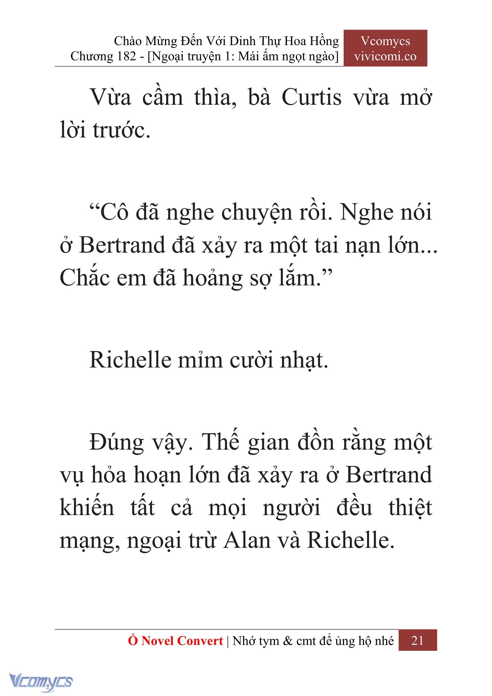 [Novel] Chào Mừng Đến Với Dinh Thự Hoa Hồng Chap 182 - Trang 2