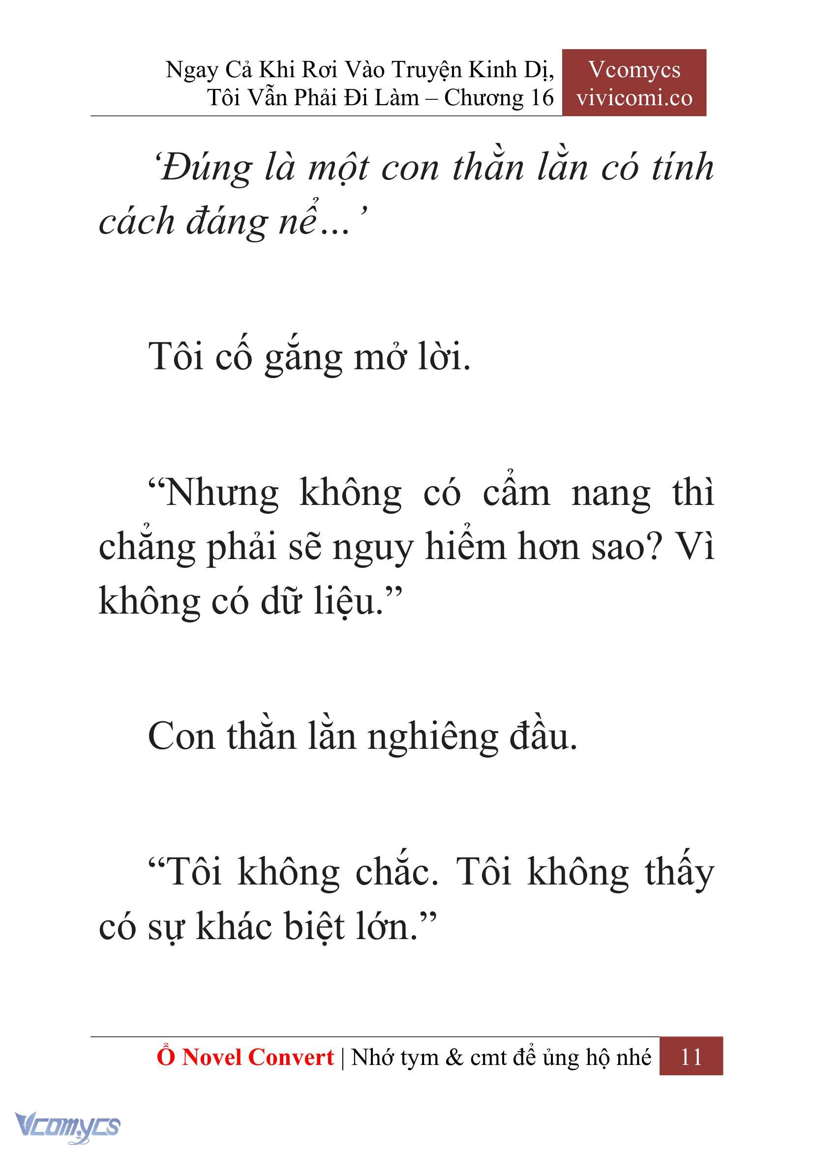 [Novel] Ngay Cả Khi Rơi Vào Truyện Kinh Dị, Tôi Vẫn Phải Đi Làm Chap 16 - Trang 2