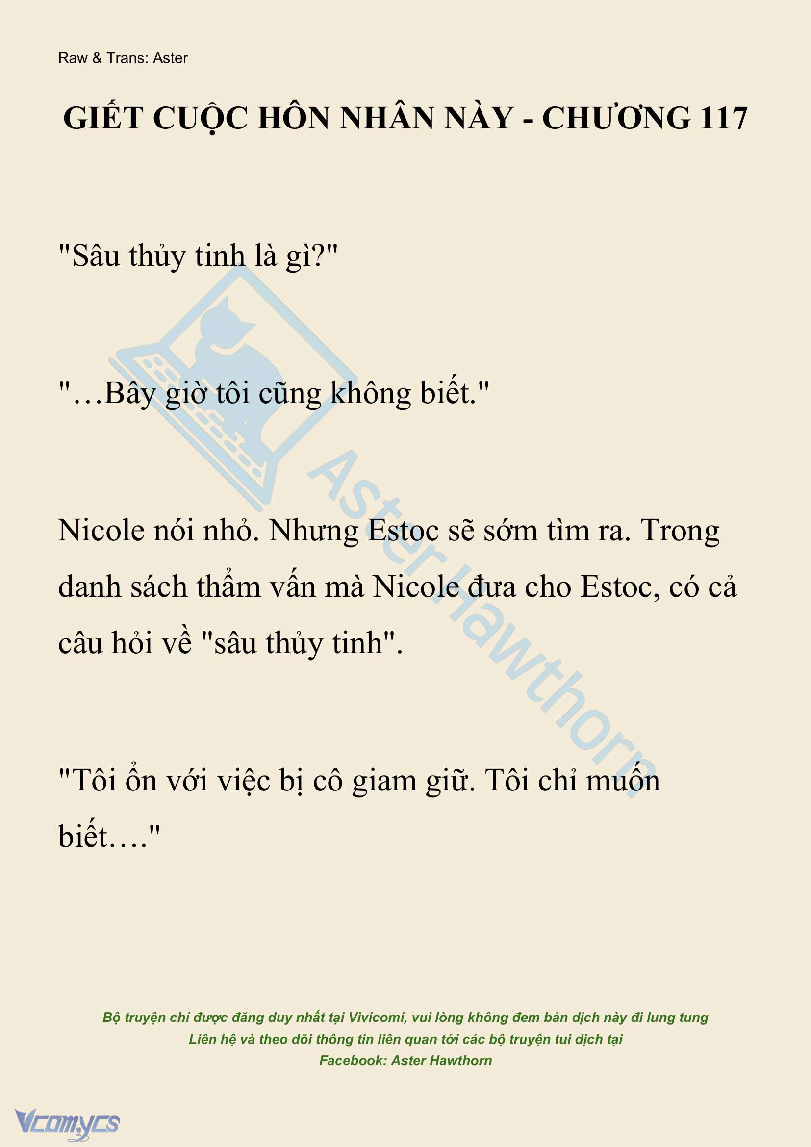 [NOVEL] Giết Cuộc Hôn Nhân Này Chap 117 - Trang 2