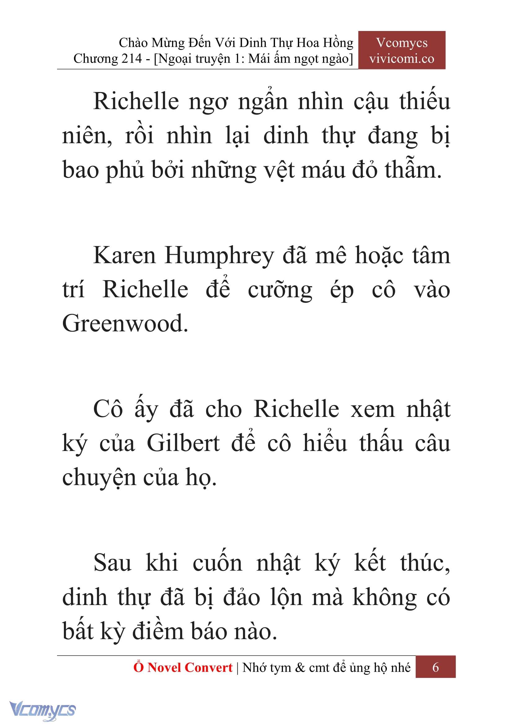 [Novel] Chào Mừng Đến Với Dinh Thự Hoa Hồng Chap 214 - Trang 2