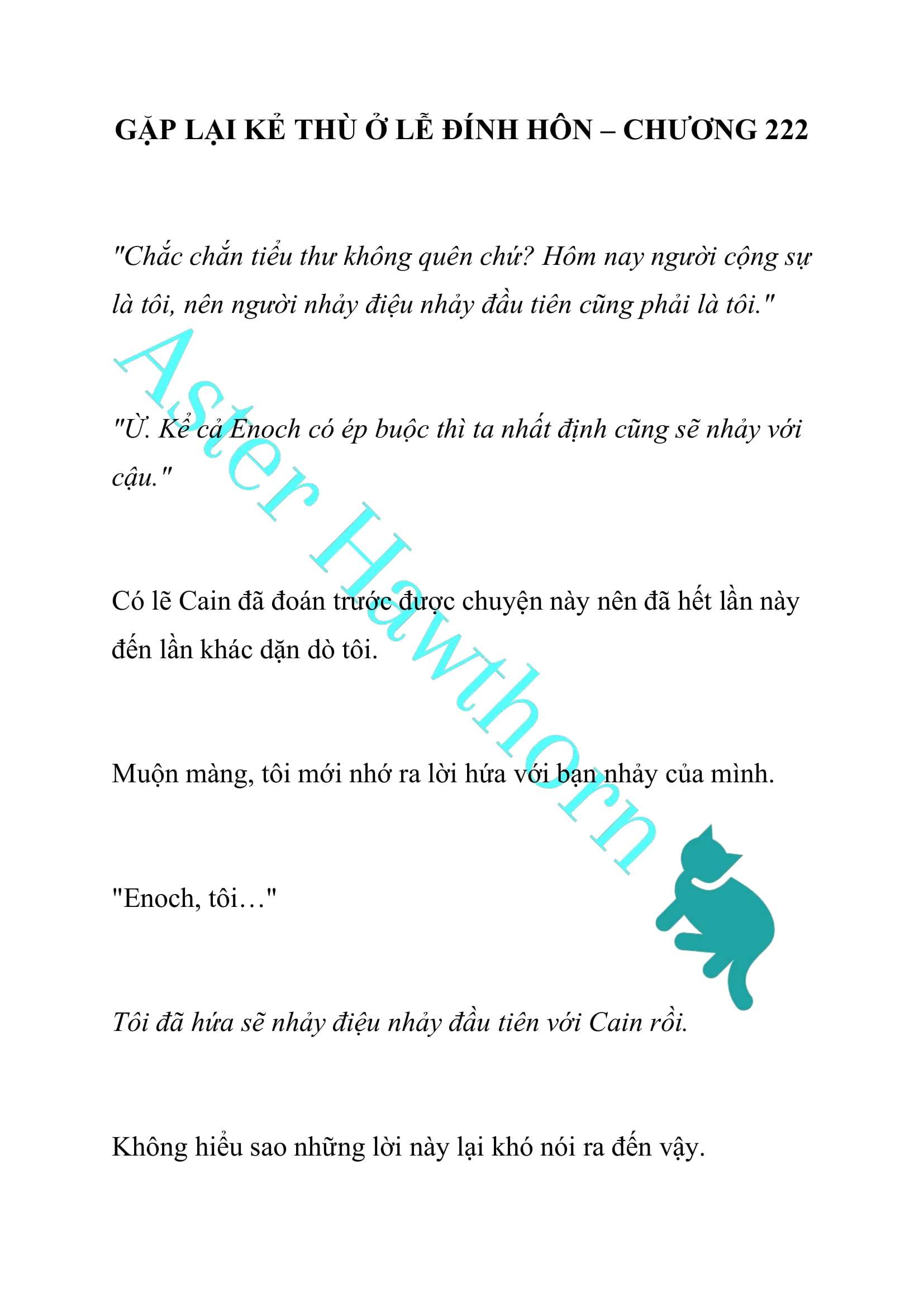 [NOVEL] Gặp Lại Kẻ Thù Ở Lễ Đính Hôn Chap 222 - Trang 2