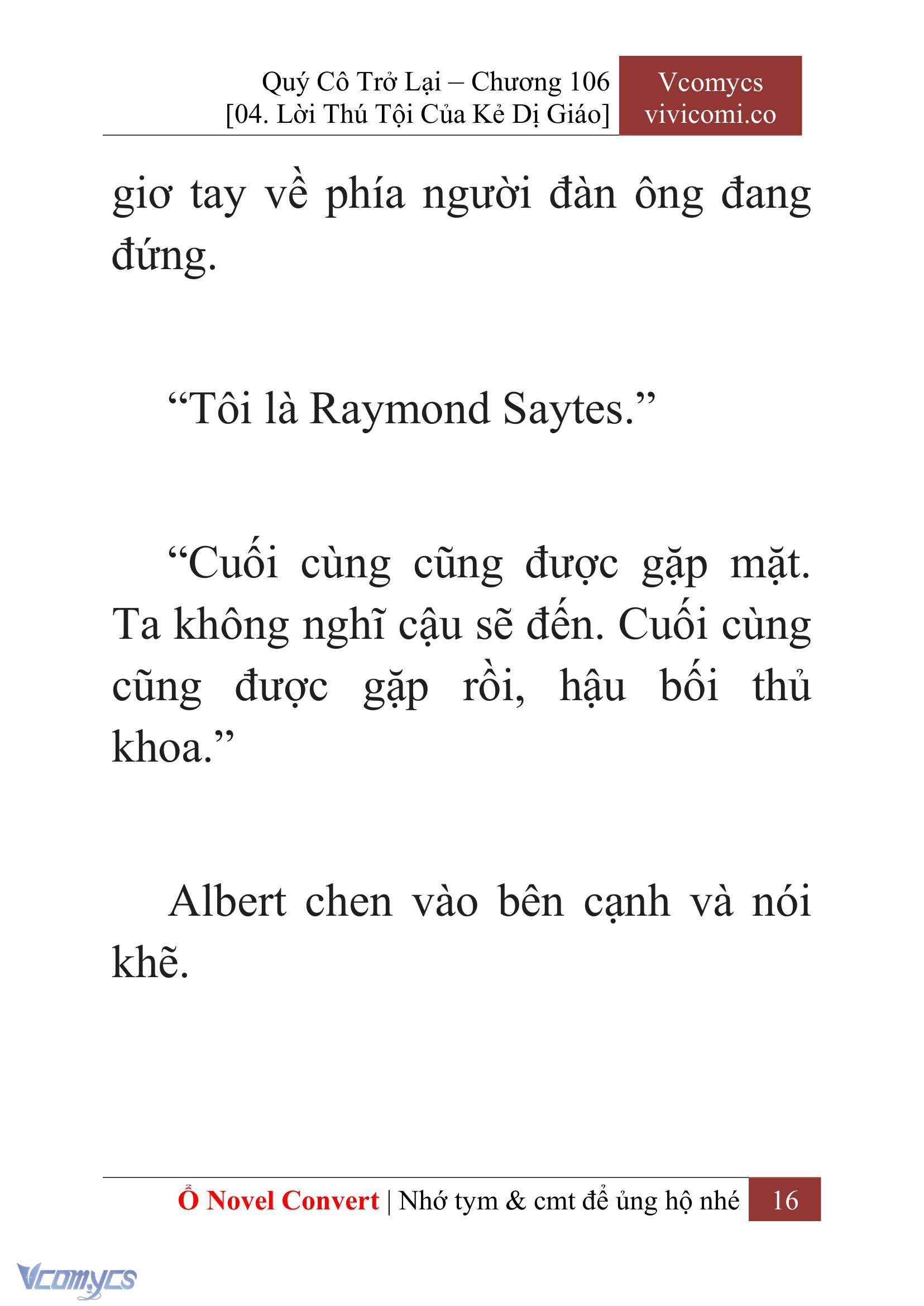 [Novel] Quý Cô Trở Lại Chap 106 - Trang 2