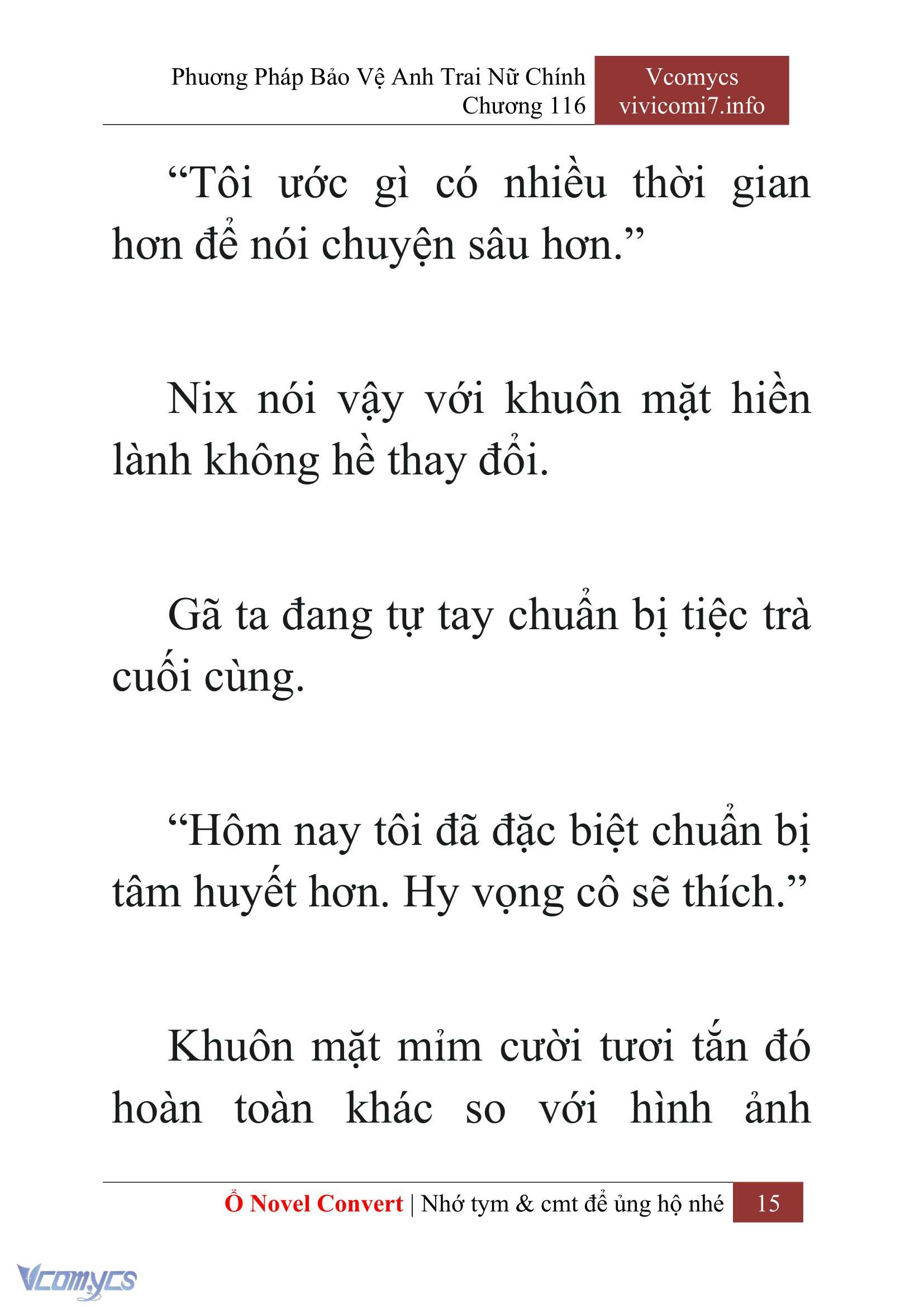 [Novel] Phương Pháp Bảo Vệ Anh Trai Nữ Chính Chap 116 - Trang 2