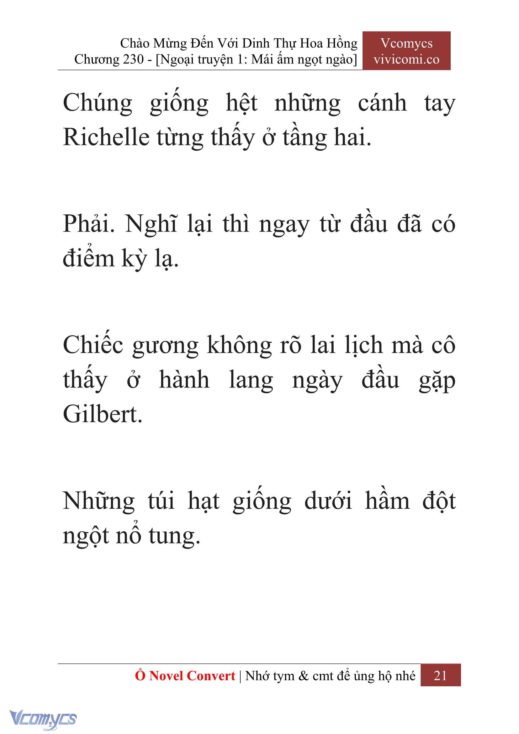 [Novel] Chào Mừng Đến Với Dinh Thự Hoa Hồng Chap 230 - Trang 2