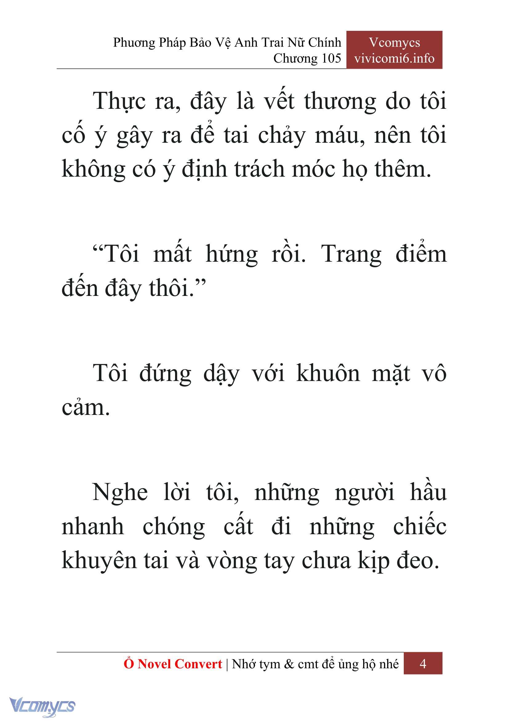 [Novel] Phương Pháp Bảo Vệ Anh Trai Nữ Chính Chap 105 - Trang 2
