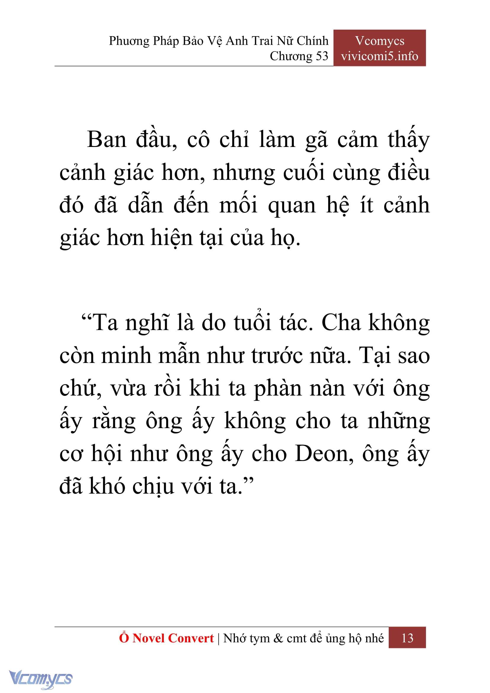 [Novel] Phương Pháp Bảo Vệ Anh Trai Nữ Chính Chap 53 - Trang 2