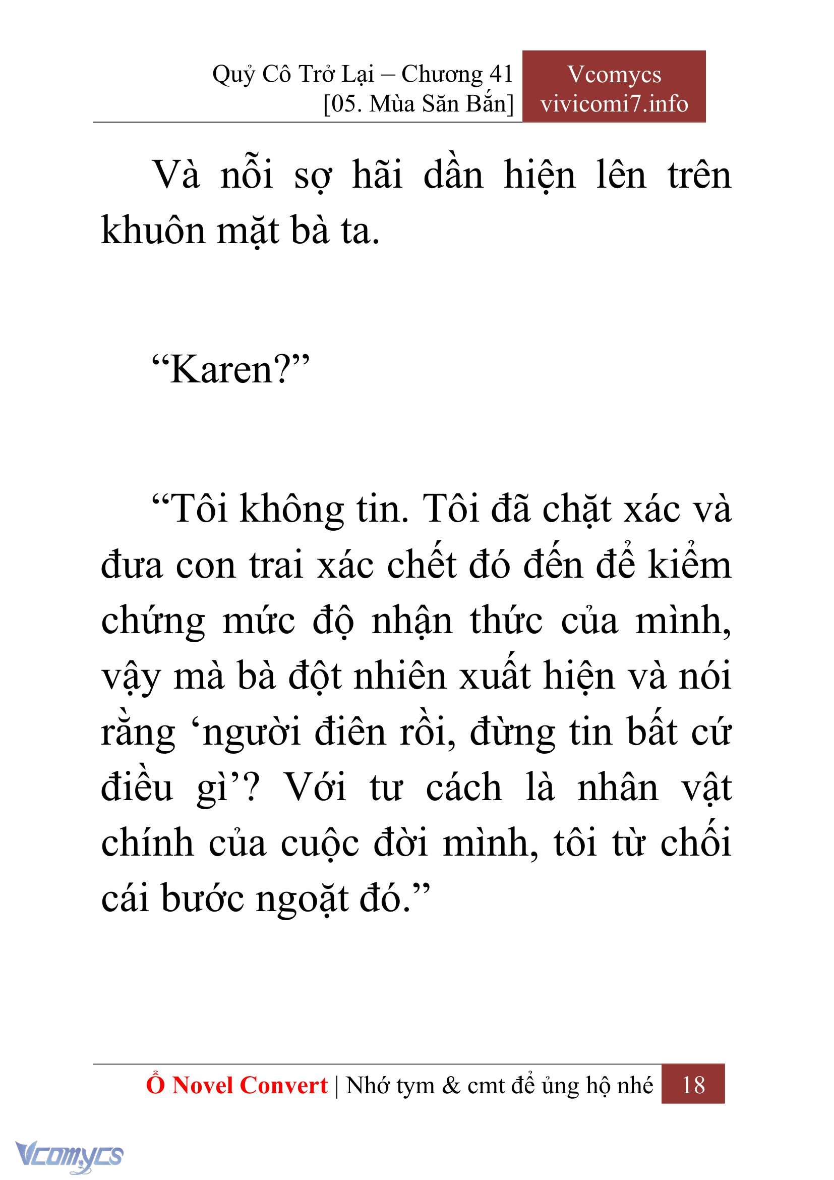 [Novel] Quý Cô Trở Lại Chap 41 - Trang 2