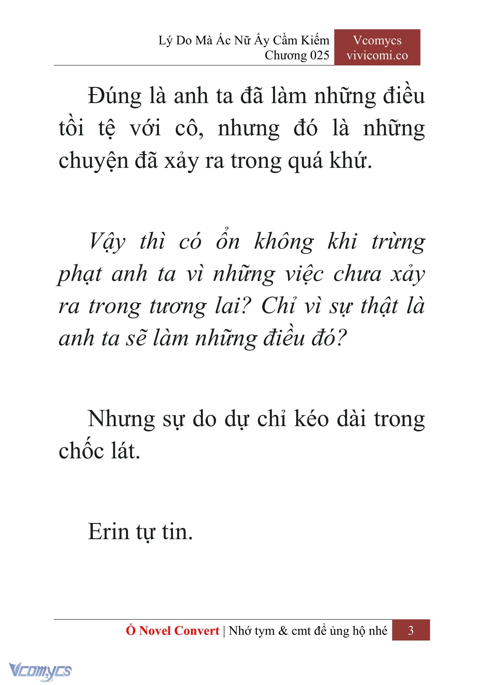 [Novel] Lý Do Mà Ác Nữ Ấy Cầm Kiếm Chap 25 - Trang 2