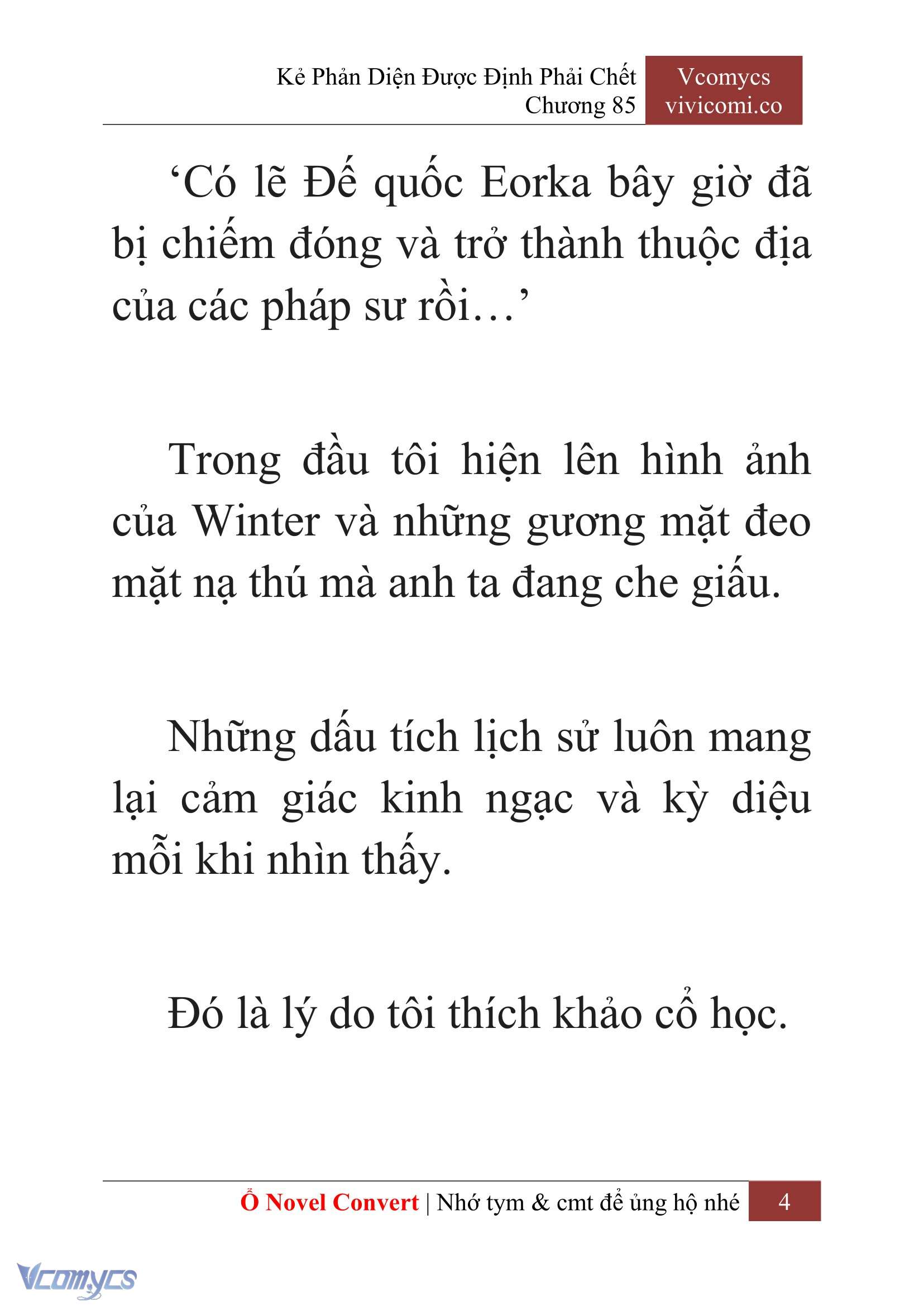 [Novel] Kẻ Phản Diện Được Định Phải Chết Chap 85 - Trang 2