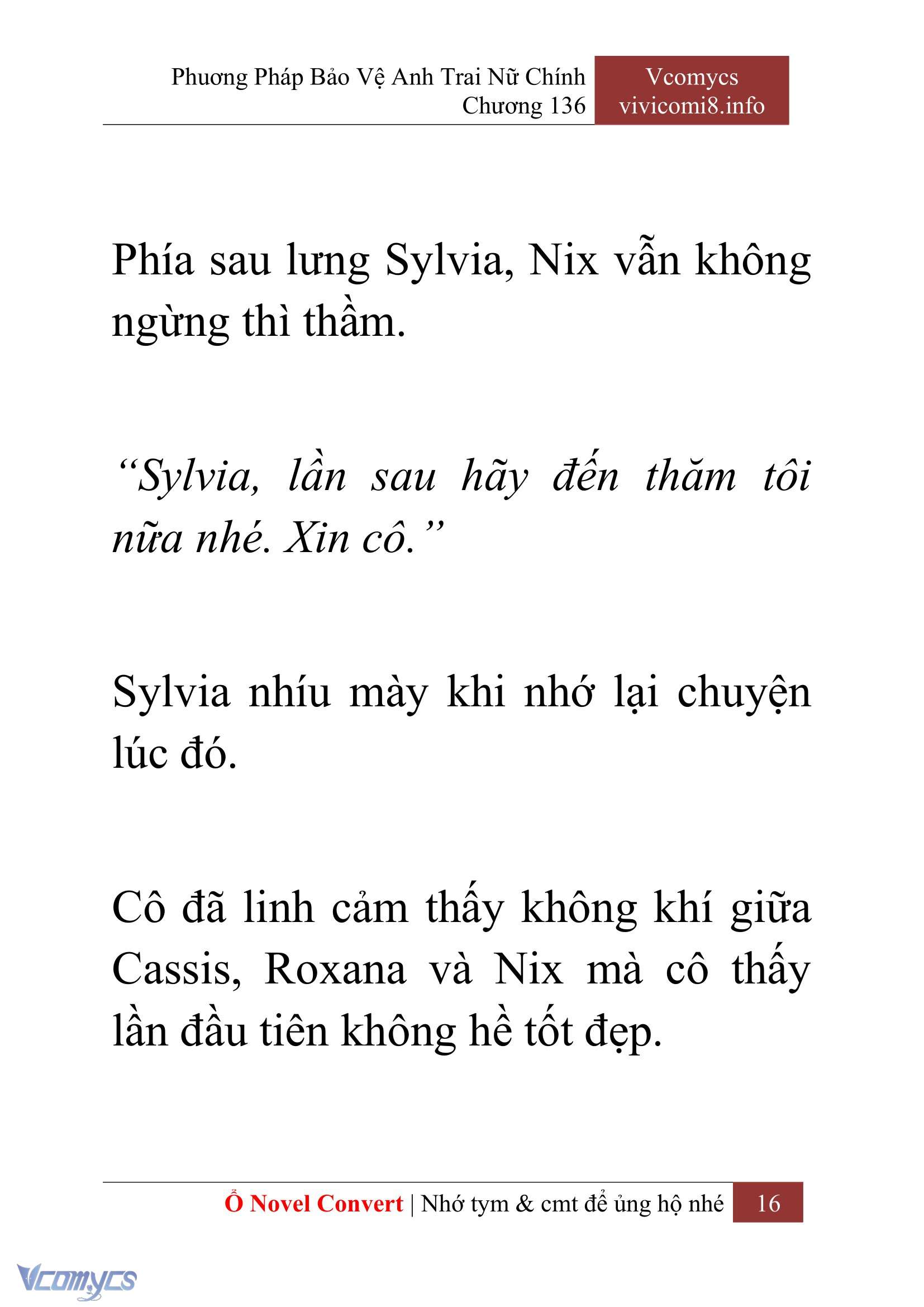 [Novel] Phương Pháp Bảo Vệ Anh Trai Nữ Chính Chap 136 - Trang 2