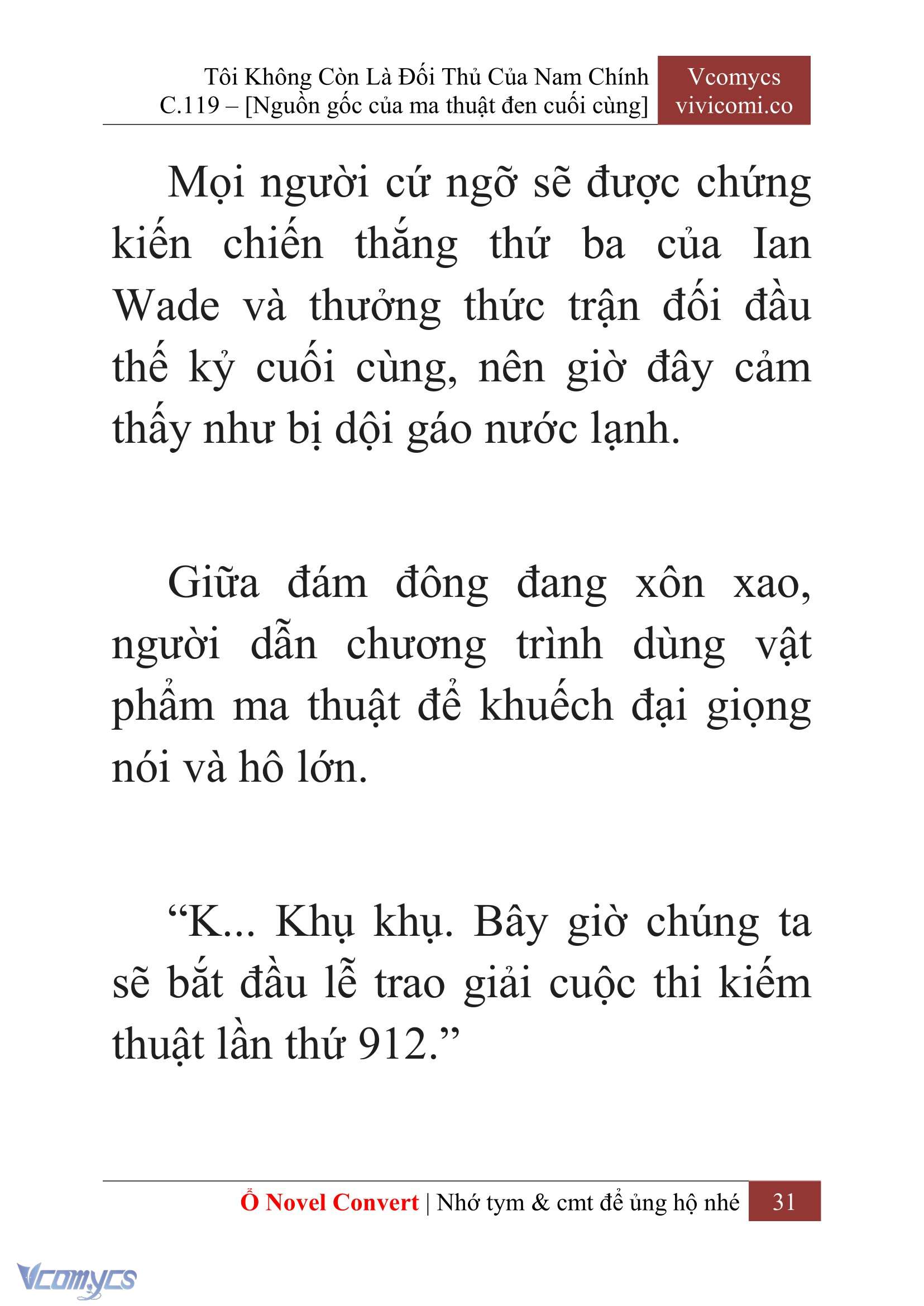 [Novel] Tôi Không Còn Là Đối Thủ Của Nam Chính Chap 119 - Trang 2