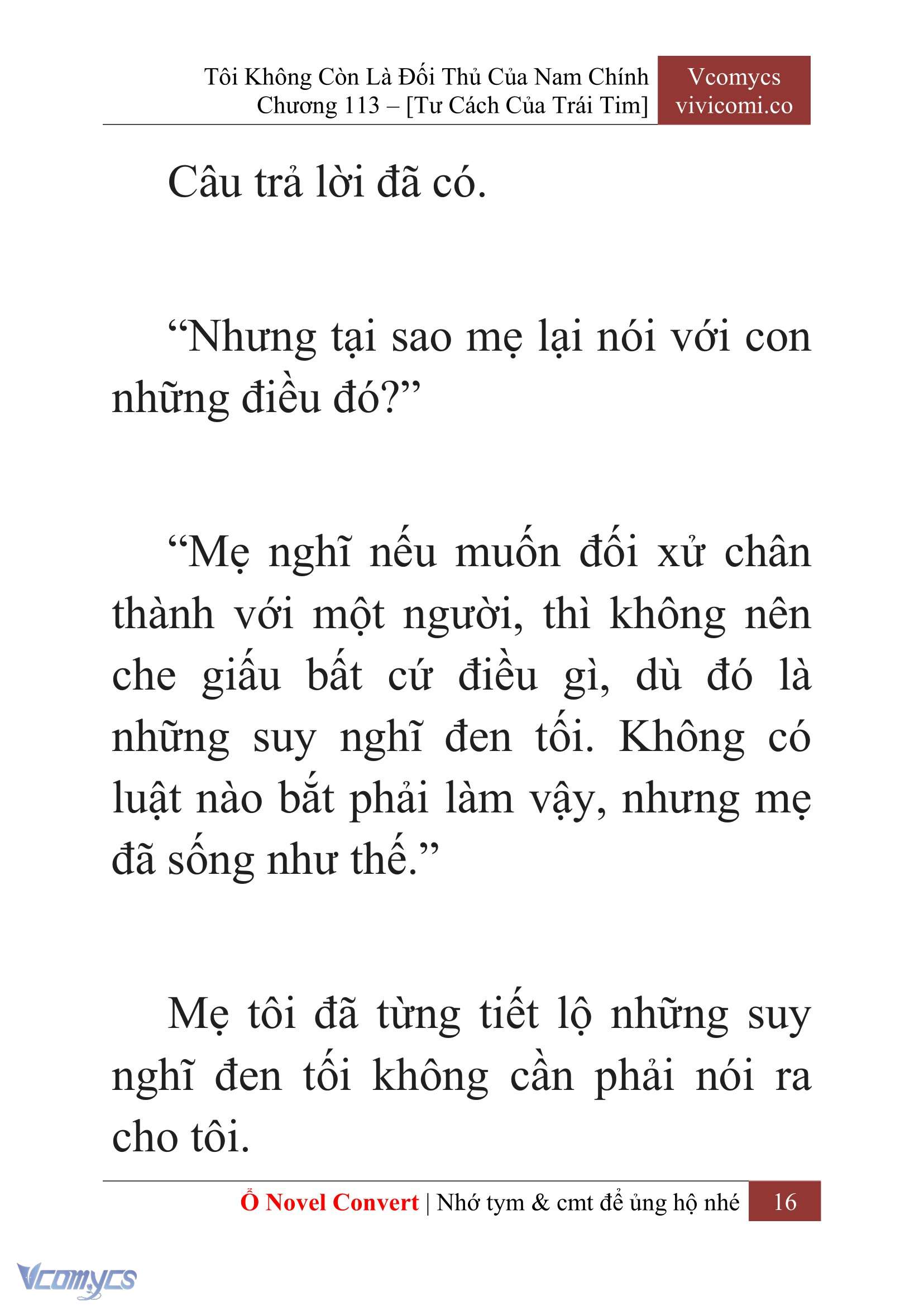 [Novel] Tôi Không Còn Là Đối Thủ Của Nam Chính Chap 113 - Trang 2