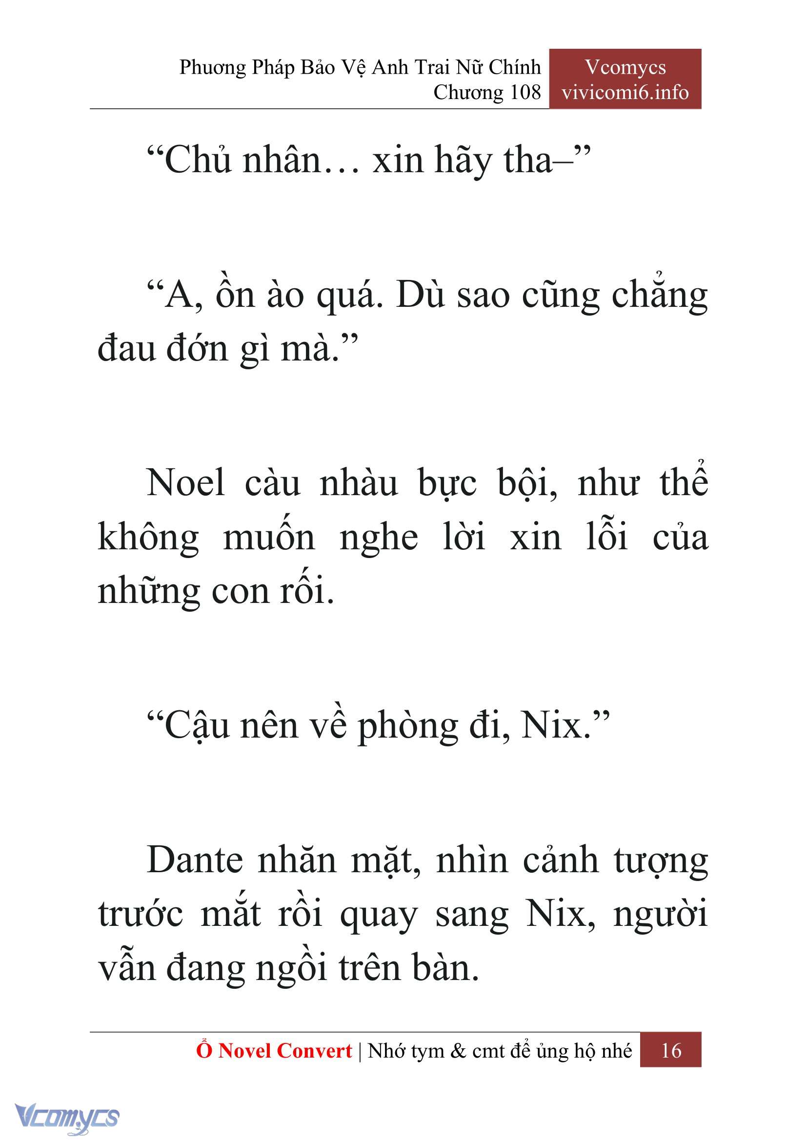 [Novel] Phương Pháp Bảo Vệ Anh Trai Nữ Chính Chap 108 - Trang 2