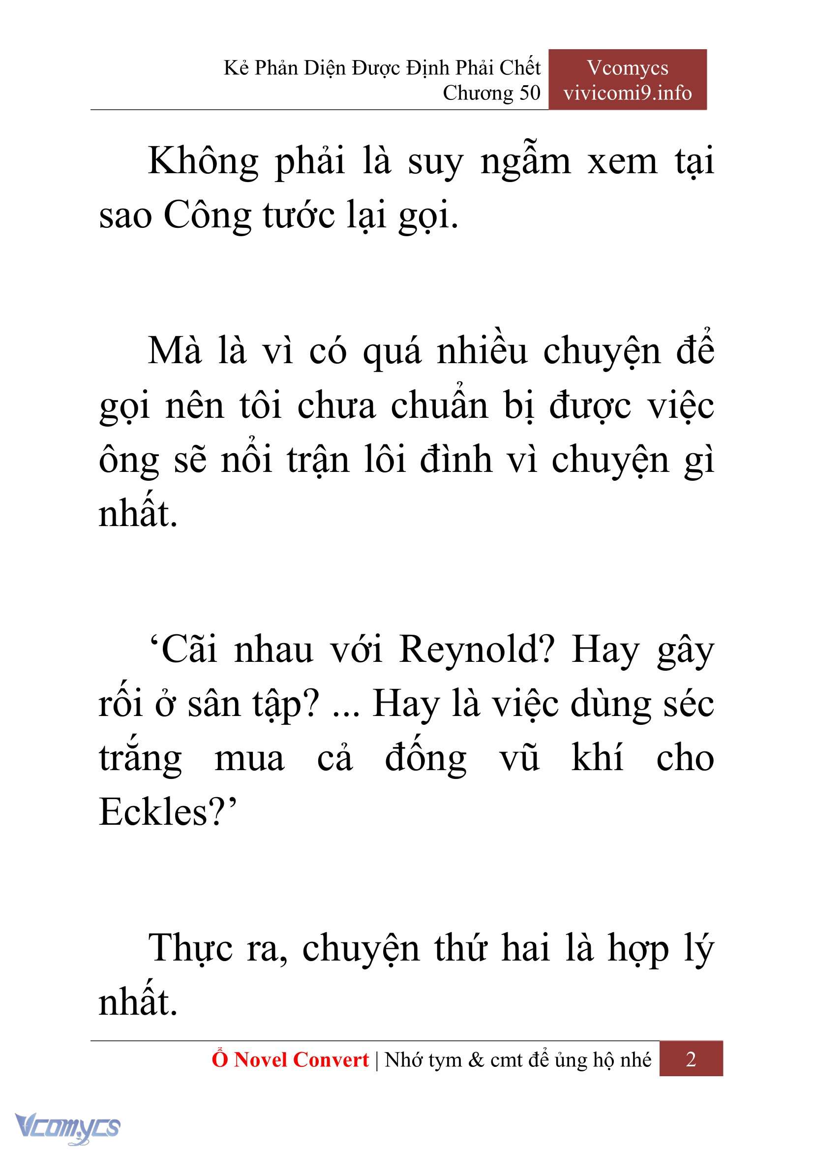 [Novel] Kẻ Phản Diện Được Định Phải Chết Chap 50 - Next Chap 51