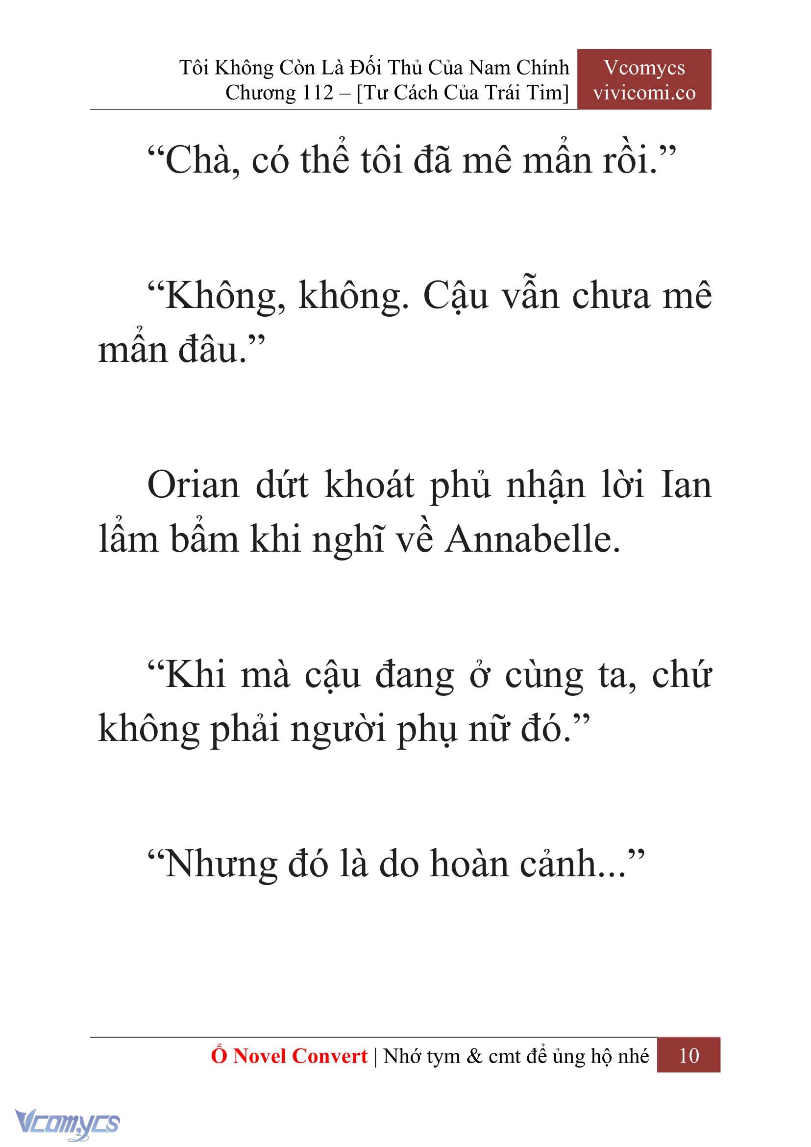 [Novel] Tôi Không Còn Là Đối Thủ Của Nam Chính Chap 112 - Trang 2