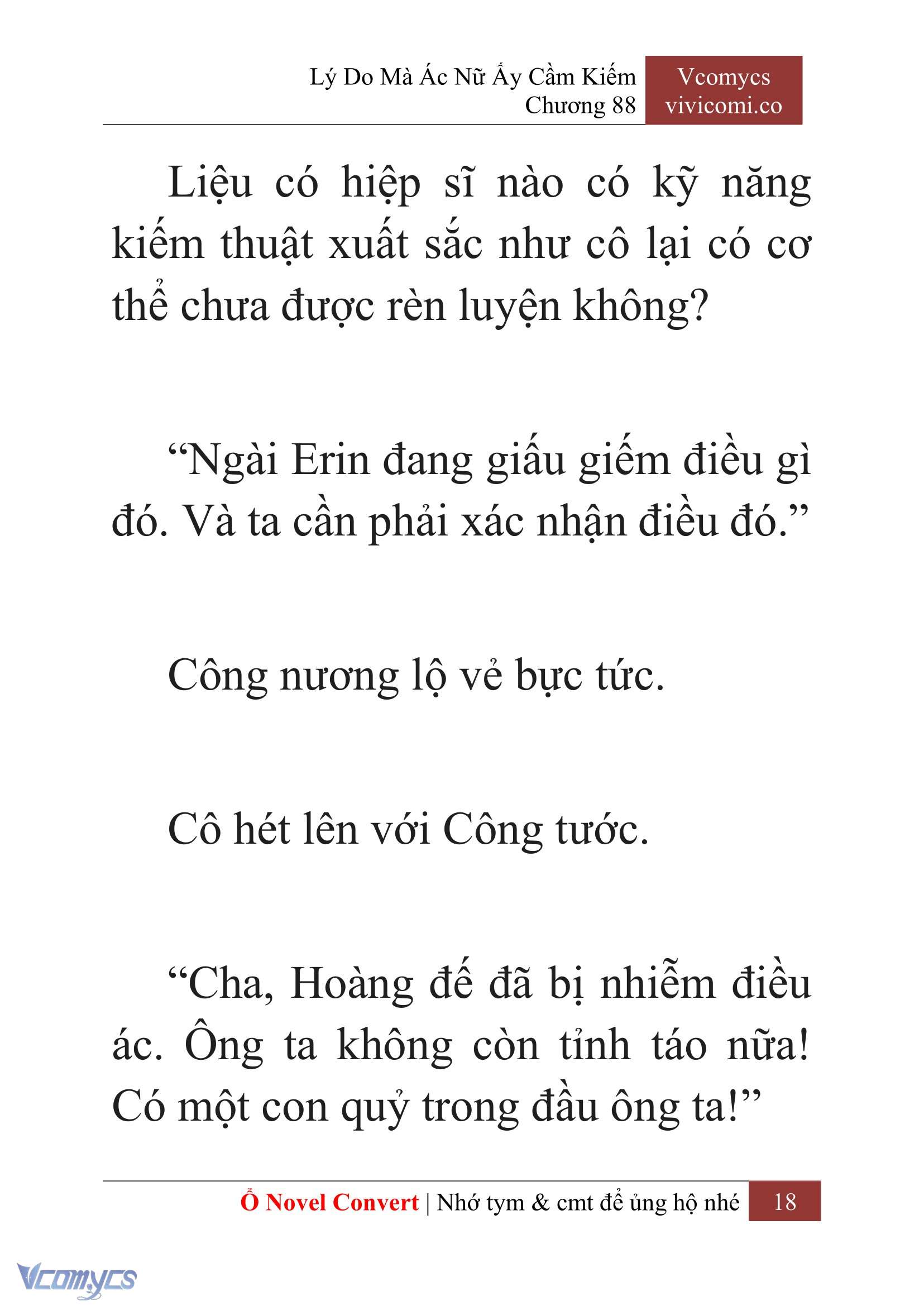 [Novel] Lý Do Mà Ác Nữ Ấy Cầm Kiếm Chap 88 - Trang 2