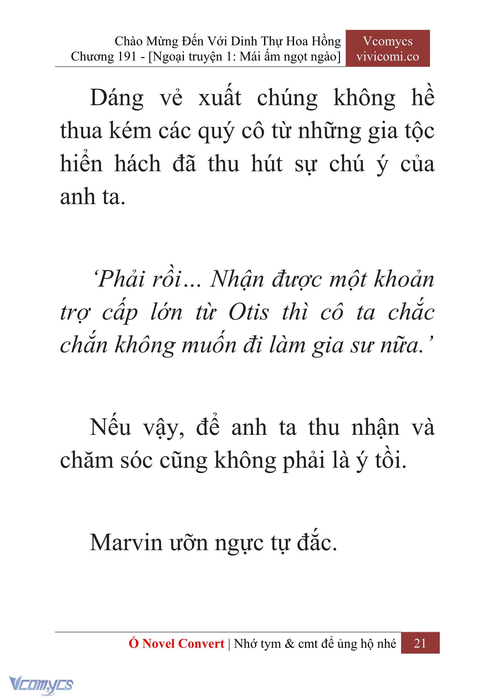 [Novel] Chào Mừng Đến Với Dinh Thự Hoa Hồng Chap 191 - Trang 2