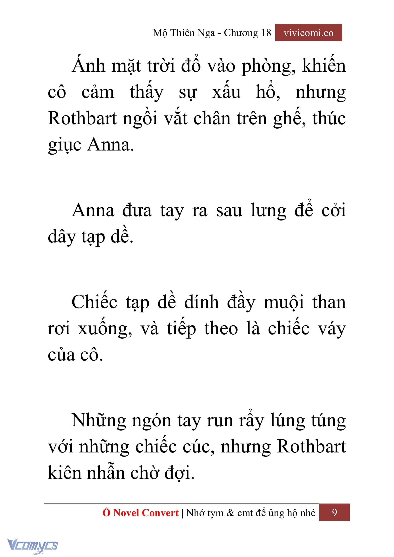 [Novel] Mộ Thiên Nga Chap 18 - Trang 2
