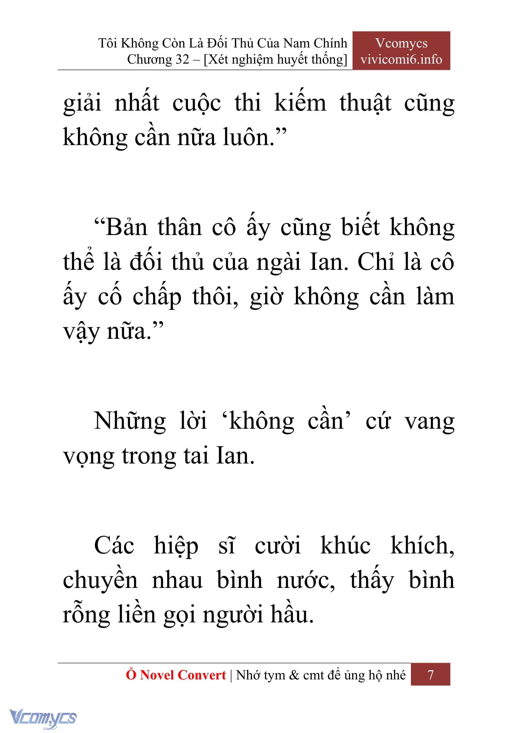 [Novel] Tôi Không Còn Là Đối Thủ Của Nam Chính Chap 32 - Trang 2