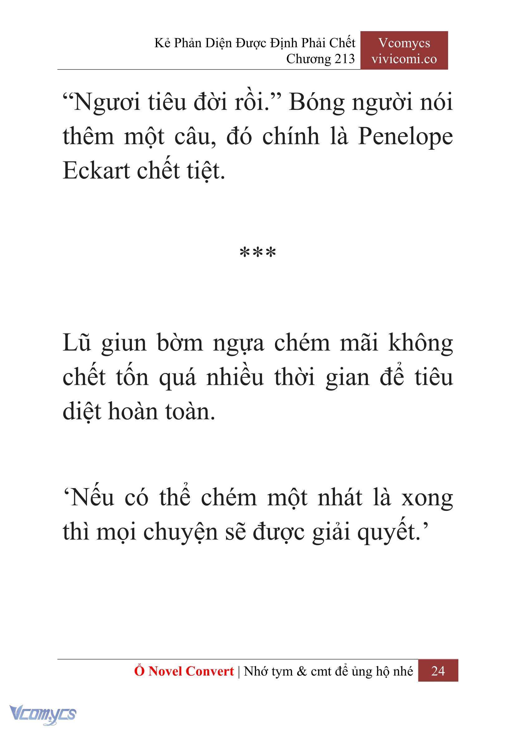 [Novel] Kẻ Phản Diện Được Định Phải Chết Chap 213 - Trang 2