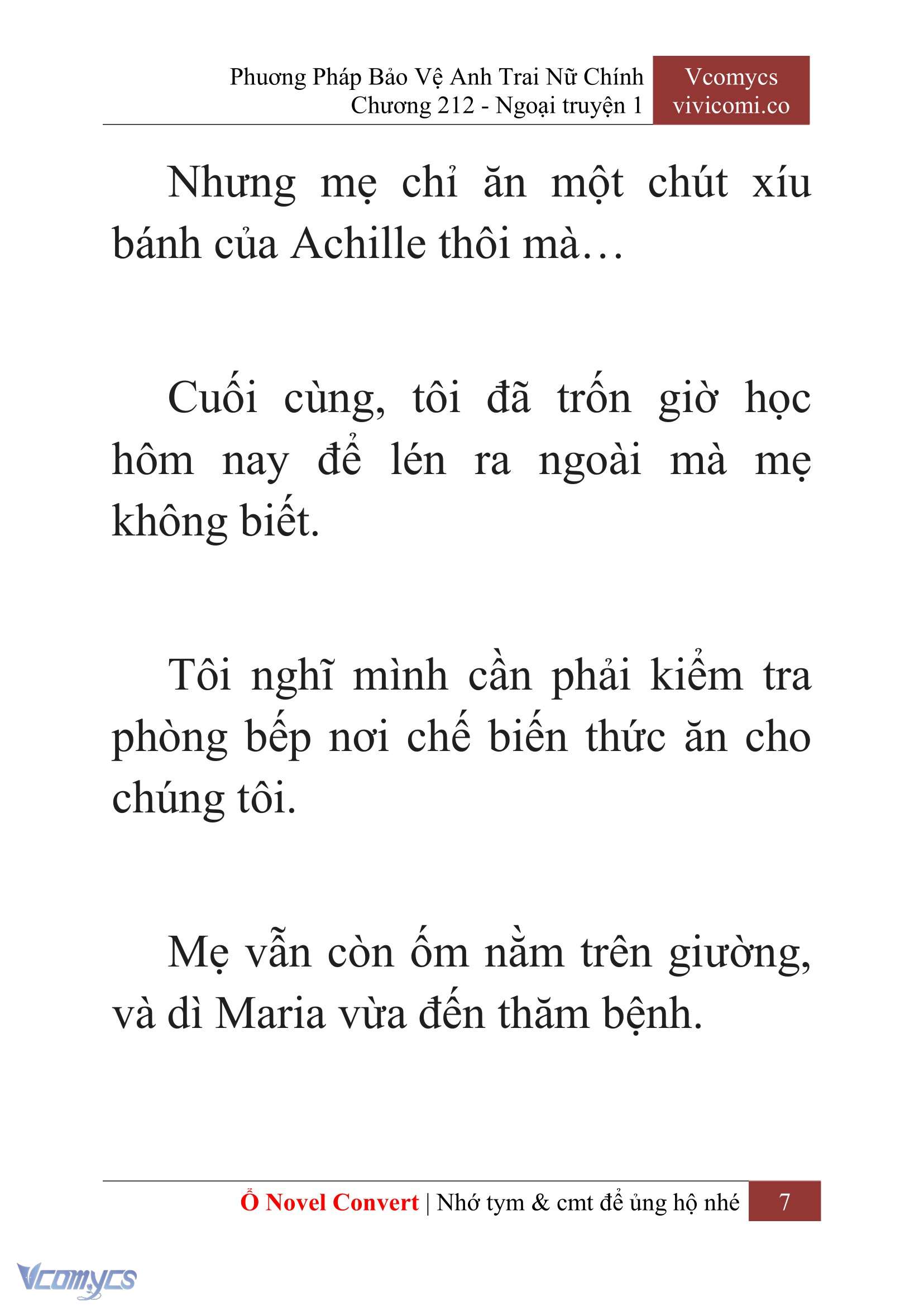 [Novel] Phương Pháp Bảo Vệ Anh Trai Nữ Chính Chap 212 - Trang 2