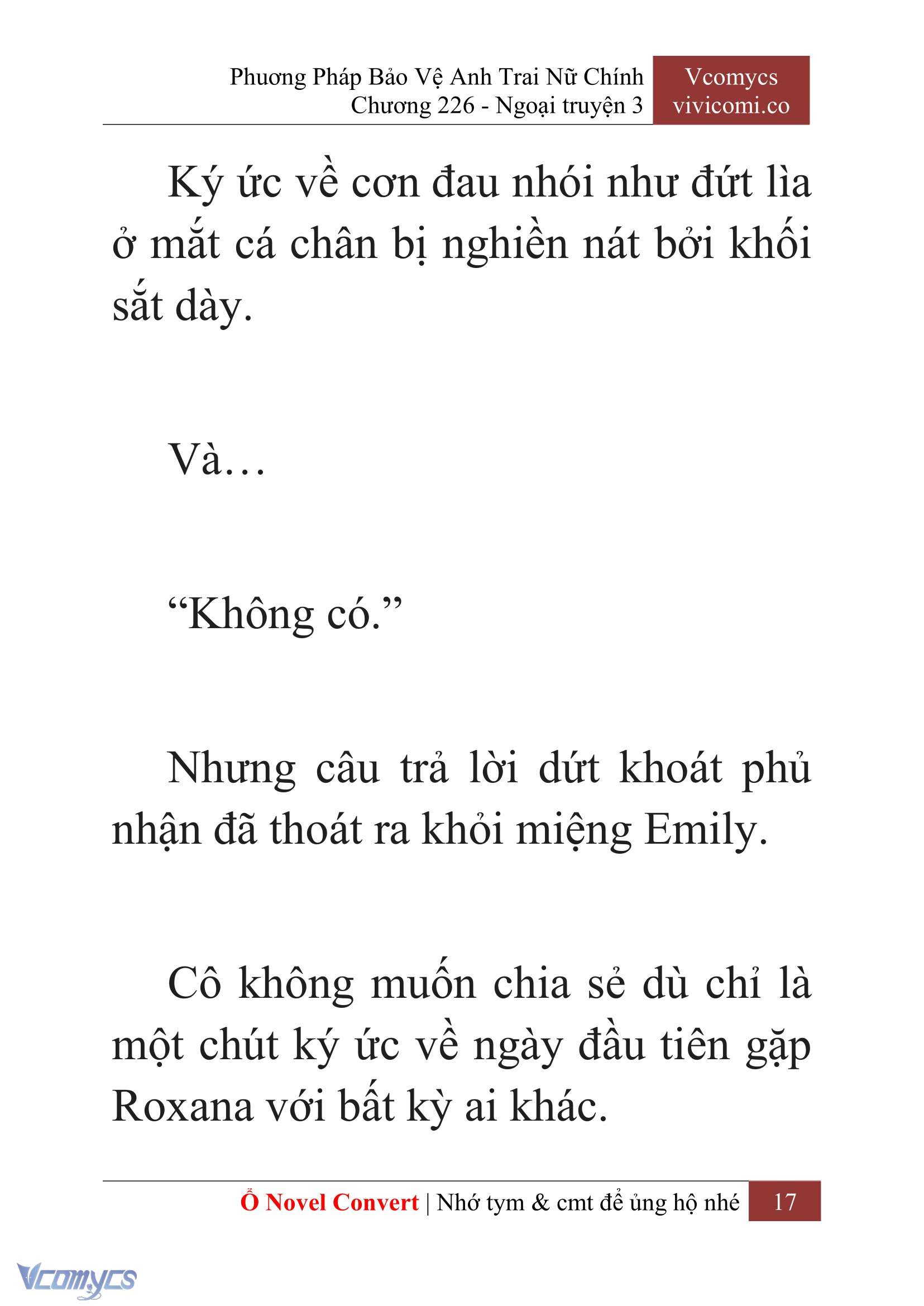 [Novel] Phương Pháp Bảo Vệ Anh Trai Nữ Chính Chap 226 - Next Chap 227