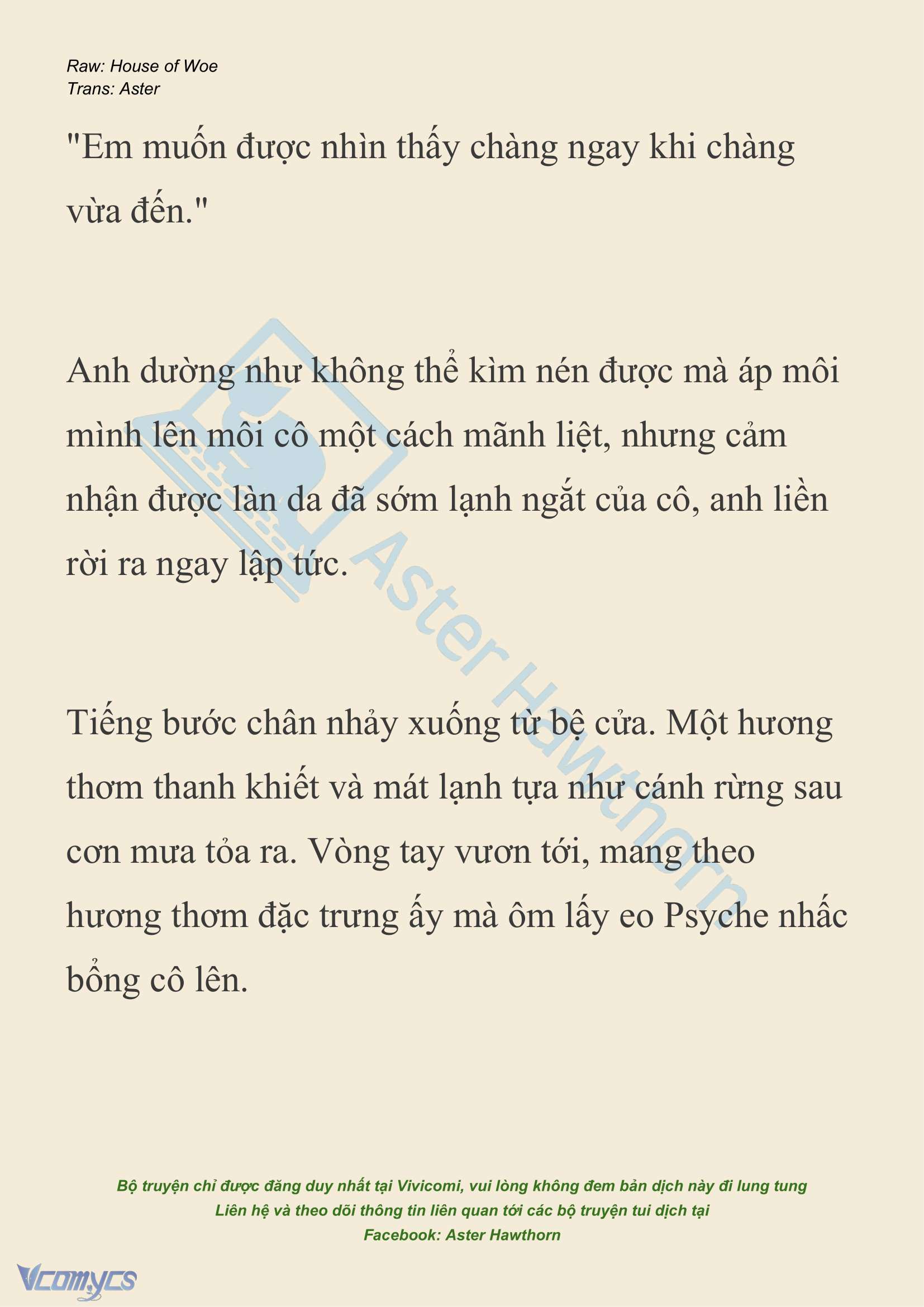 [NOVEL] Dành Cho Các Nữ Thần: Dành cho Psyche Chap 29 - Trang 2