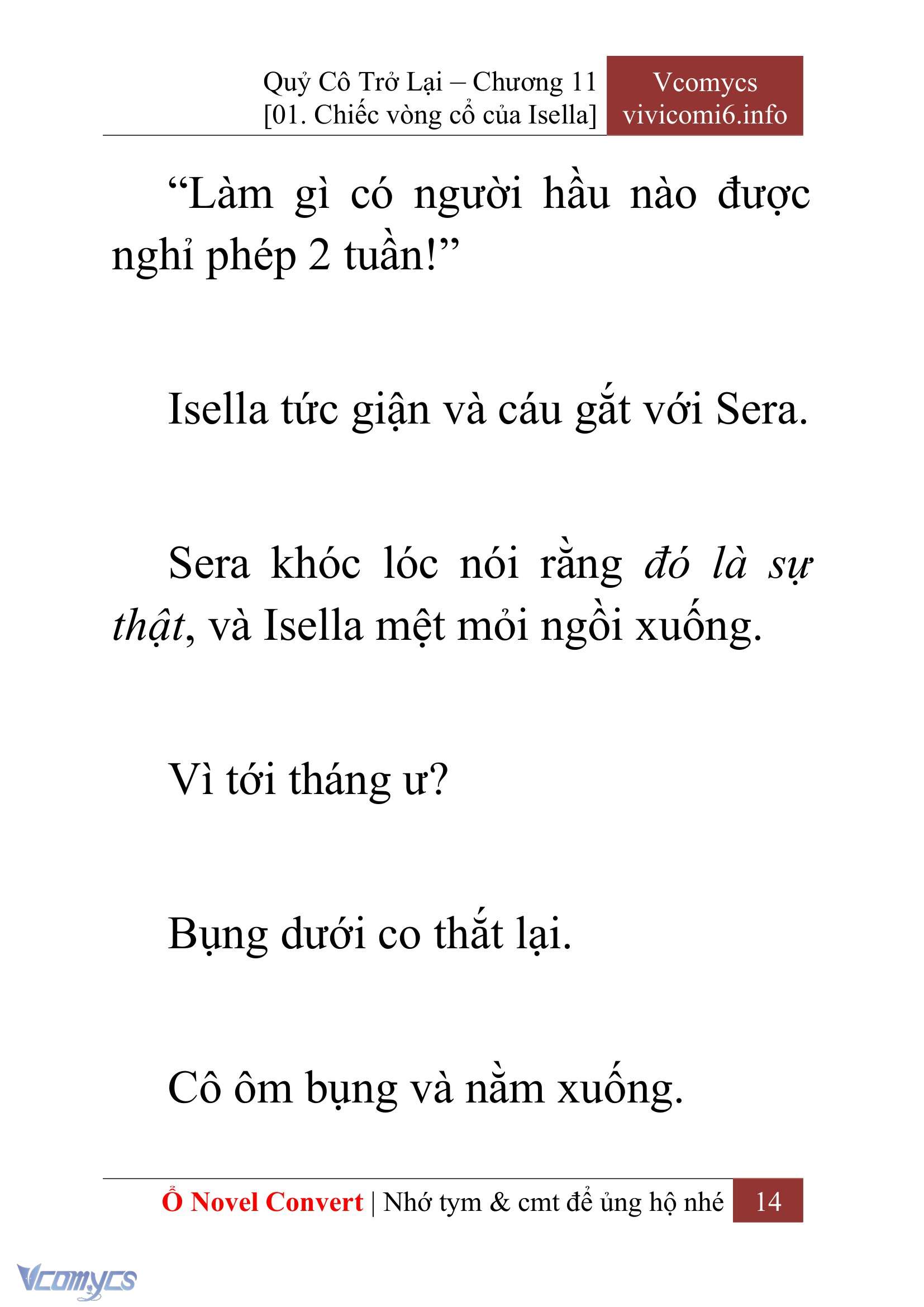 [Novel] Quý Cô Trở Lại Chap 11 - Trang 2