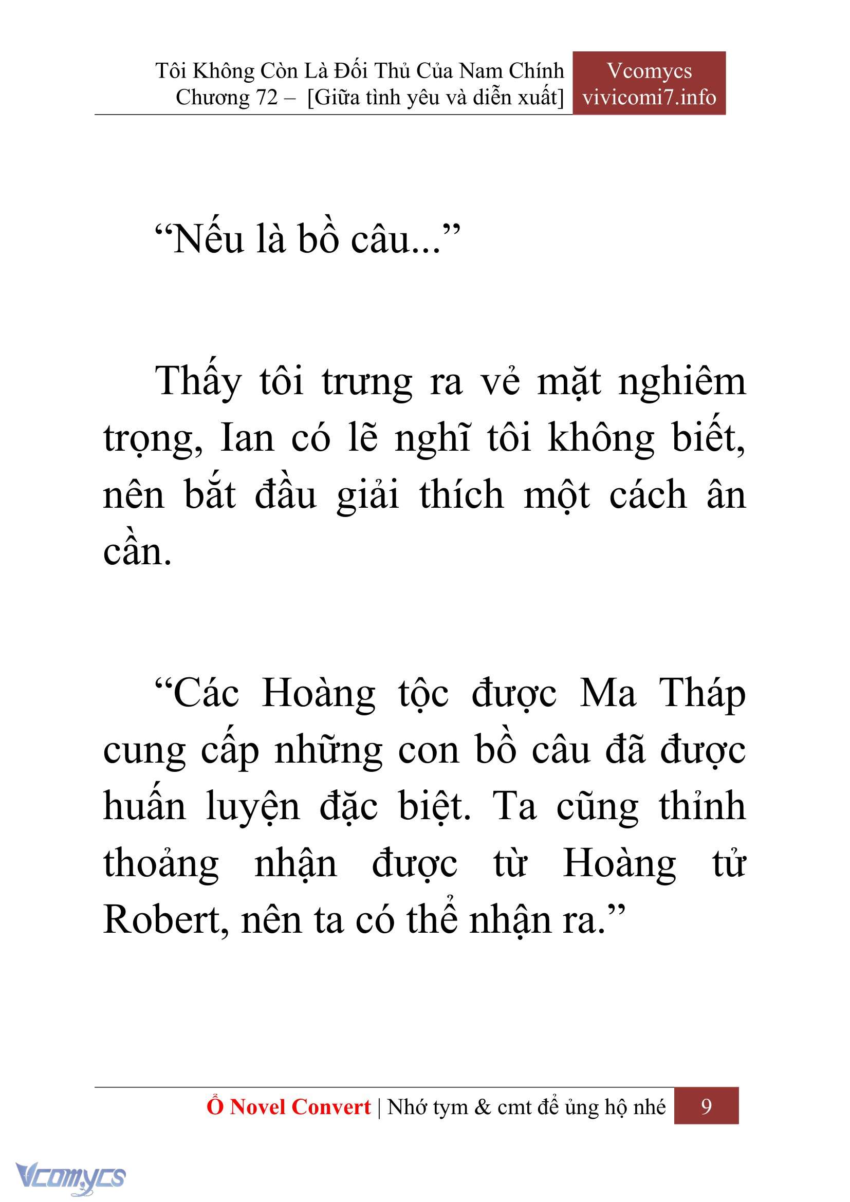 [Novel] Tôi Không Còn Là Đối Thủ Của Nam Chính Chap 72 - Trang 2
