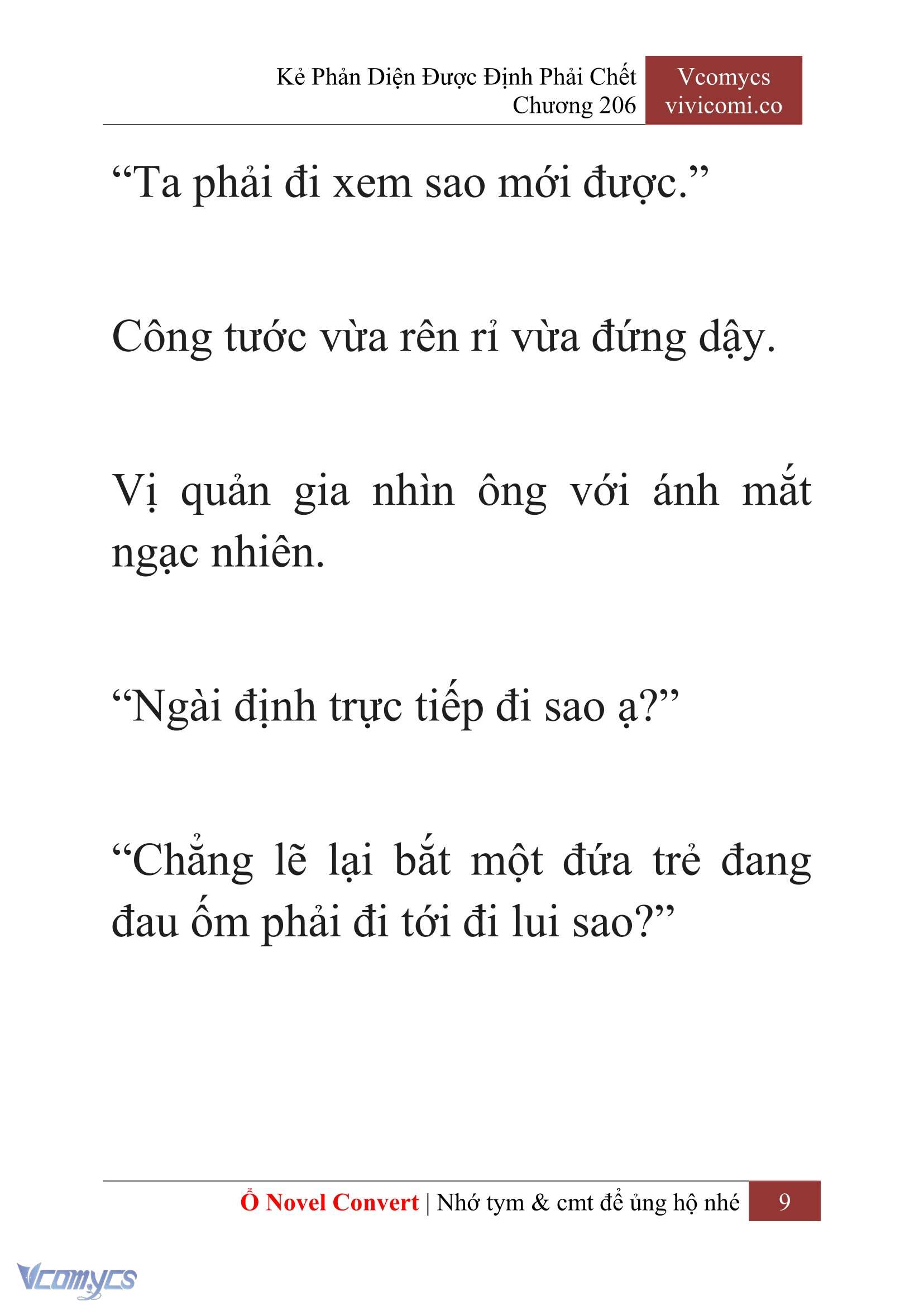 [Novel] Kẻ Phản Diện Được Định Phải Chết Chap 206 - Trang 2
