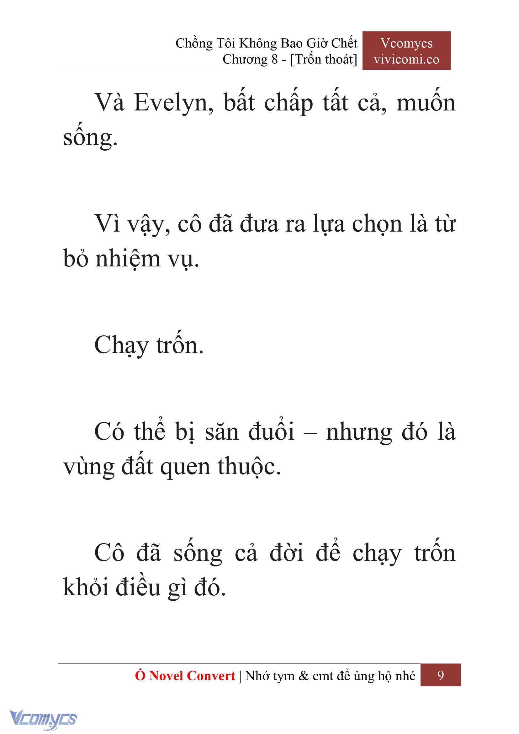 [Novel] Chồng Tôi Không Bao Giờ Chết Chap 8 - Trang 2