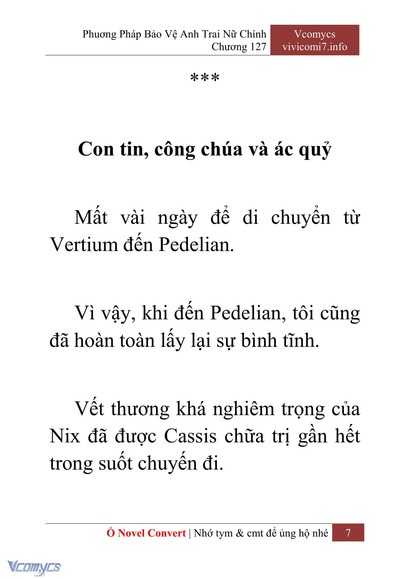 [Novel] Phương Pháp Bảo Vệ Anh Trai Nữ Chính Chap 127 - Trang 2