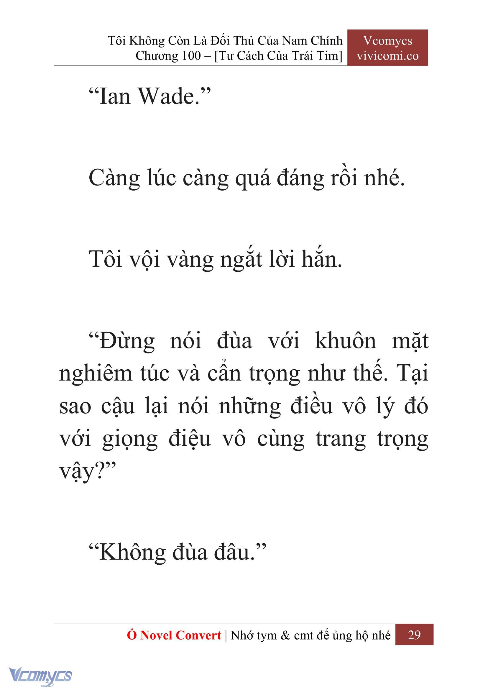 [Novel] Tôi Không Còn Là Đối Thủ Của Nam Chính Chap 100 - Trang 2